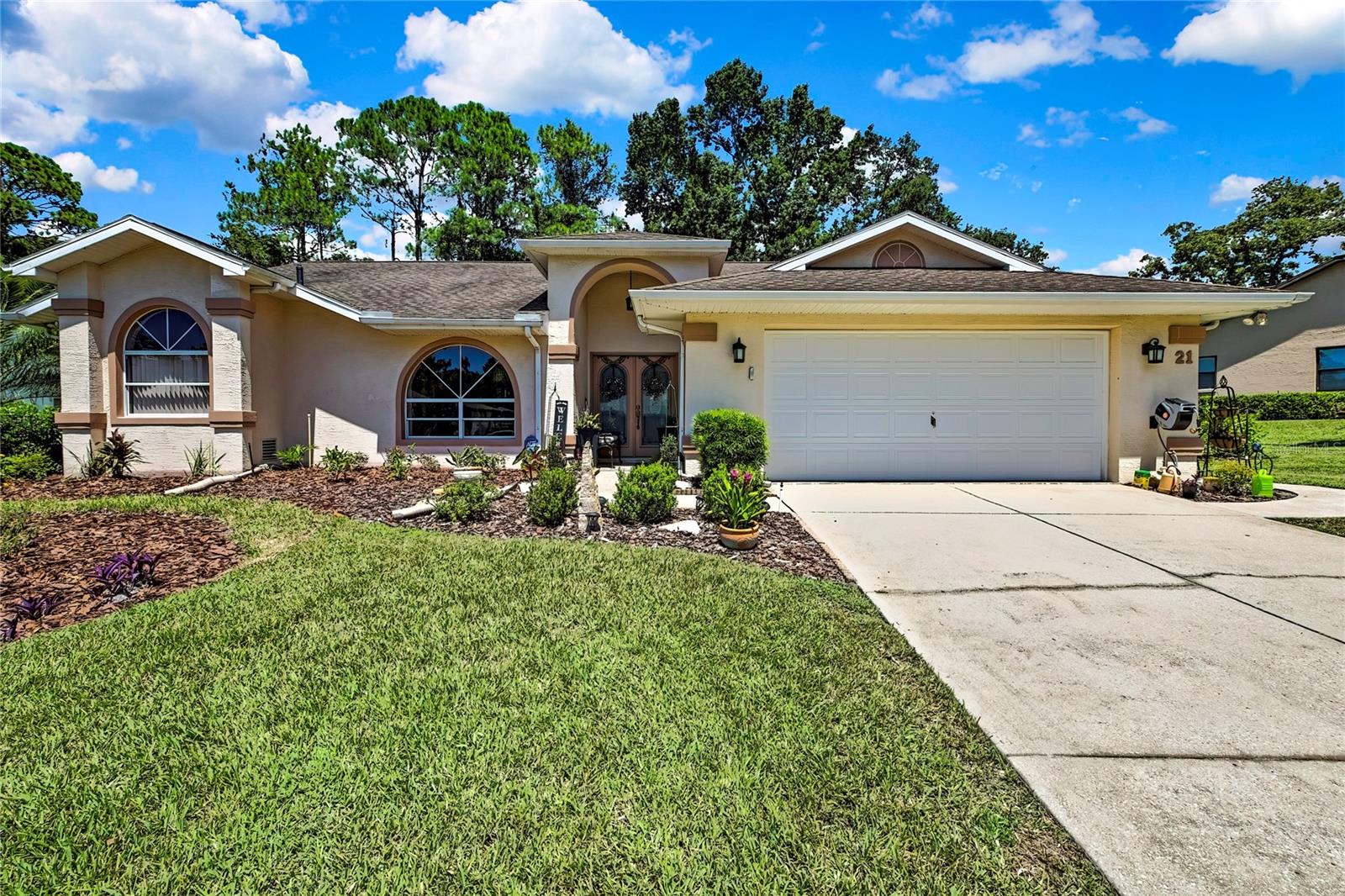 Welcome to Cypress Village Living!
This beautifully maintained 3-bedroom, 2-bathroom home with a 2-car garage offers an inviting open floor plan perfect for comfortable Florida living.
Recent updates give this home a fresh, move-in-ready feel:
Popcorn ceilings removed,Freshly painted interior,
Large trees overhanging the roof removed, Fresh mulch, new trees, and shrubs added for curb appeal, Brand-new high-efficiency, front-loading washer & dryer with storage drawers.
The convenient pass-through kitchen with dinette and formal dining room makes entertaining a breeze. Unique design details can be found throughout the home.
Step outside to your own private retreat—an in-ground, solar-heated pool with a screened lanai, perfect for year-round enjoyment. An outdoor shower adds to the resort-style vibe.
Inside, all three bedrooms feature walk-in closets, giving you plenty of storage space.
Located in the desirable Cypress Village community, this home combines charm, updates, and lifestyle in one perfect package.