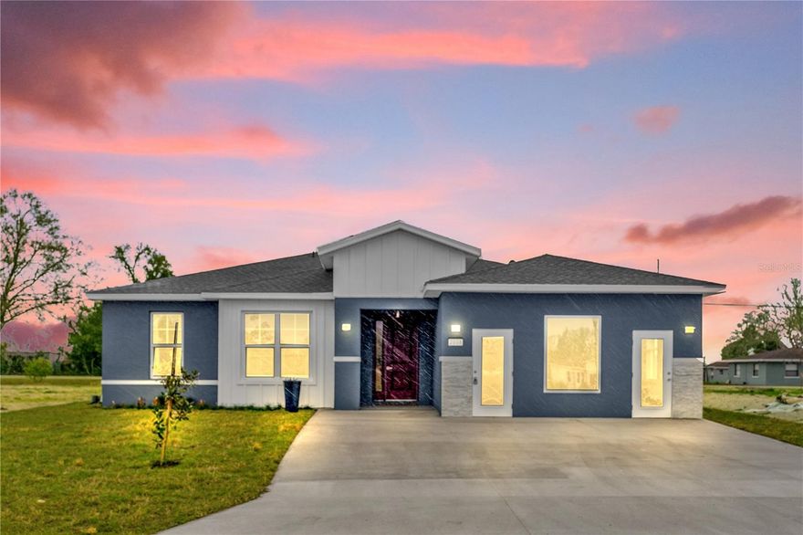 Excellent investment opportunity with leaseback in place. This featured Everglades model home by Laref Homes is being offered with a 2-year leaseback through April 30, 2028, at $2,570/month, providing immediate rental income.
There is an effortless style to this stunning 2,032 sq. ft. home, featuring three bedrooms plus a versatile den and an open-concept layout. Premium vinyl flooring flows seamlessly throughout, leading to a beautifully designed kitchen with a striking waterfall island. The spacious living area connects naturally to a covered lanai, creating a bright and modern living environment.
Loaded with upgrades, this model home offers a unique combination of design and functionality.
Furniture not included.