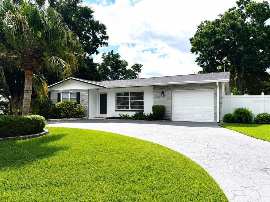 Move right into this beautiful 2-bedroom, 2-bath home with a 1-car garage, perfectly situated on a desirable corner lot in Seminole! From the moment you walk in, you’ll appreciate the fresh, clean feel with recently redone walls, ceilings, and flooring throughout, making this home truly move-in ready.  The spacious layout flows effortlessly into a large screened-in patio, creating the perfect space for relaxing, entertaining, or enjoying Florida living year-round. Outside, you’ll find a newly installed roof (2025), white PVC fence, adding both privacy and a polished look to the backyard, along with a Rain Bird irrigation system to help keep the lawn looking its best. Conveniently located near multiple highly sought-after Seminole schools, shopping, dining, beaches, and parks, this home offers the perfect blend of comfort and location. Whether you’re a first-time buyer, looking for the perfect starter home, or ready to downsize without sacrificing space and style, this home is a must-see!