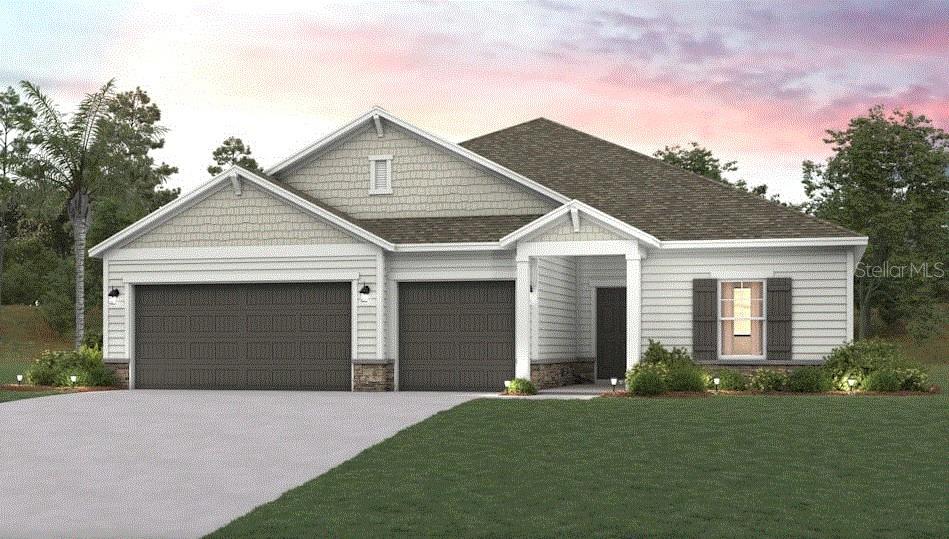 Under Construction. The expansive Everglade floor plan offers the best in modern living. An inviting open layout is at the heart of the home, featuring a dining room, a great room, and a well-equipped kitchen with a walk-in pantry and a center island. Enjoy a patio right outside! Adjacent, the welcoming primary suite showcases a walk-in closet and a private bath with dual vanities and a walk-in shower. You’ll also find three secondary bedrooms, a mud room, and a private study in this plan. Includes a 3-bay garage!