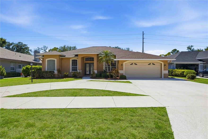 One or more photo(s) has been virtually staged. Beautiful home in the desirable Bay Oaks neighborhood, known for its winding roads, mature landscaping, and minimal traffic. Perfectly situated between The Oaks Golf Course and Stoneybrook Golf & Country Club, this home offers the lifestyle and views without the high price tag or association fees.
The property welcomes you with a circular driveway, new roof (2018), fenced yard, and freshly pressure-washed exterior(2026) with updated landscaping (2026).
Double French doors open to a grand foyer with soaring ceilings and immediate views of the family room, pool, and backyard, creating a Florida grand entrance. The entire interior of the home was repainted (2026). A dedicated office with French doors and a formal dining room, both overlook the front yard.
The spacious primary suite features new porcelain tile flooring, two walk-in closets, and pocket sliders that open to the newly rescreened lanai (2026), perfect for enjoying stunning west coast sunsets year-round. The primary bathroom includes a new double-sink vanity, a private water closet with a pocket door, and a separate tub and shower.
The kitchen offers a built-in pantry, space for a breakfast table, and uniquely angled countertops and bar that maximize outdoor views. Enjoy peekaboo views of The Oaks golf course through the third set of sliding glass doors and corner windows.
The second living area continues the vaulted ceilings and is filled with southwest-facing natural light. An updated half bath with direct pool access adds convenience.
A pocket door separates the split floor plan, leading to two additional bedrooms and a full bathroom with tub/shower combo, new vanity, and porcelain flooring.
At the heart of the home is the covered and newly rescreened lanai. The recently refinished pool (2025) pool pump (2026) with water features, completed by award-winning Platinum Pools, create a relaxed setting. The fenced backyard offers privacy, with the option to open up more golf course views at the owner’s request (through The Oaks Club and at no additional expense).
Additional features include an interior laundry room with a sink, located just off the two-car garage with refinished floors (2026), an exterior access door, and whole house replumbed (2018).
This home offers a highly functional layout, with many major updates already completed for peace of mind and quick move-in, while still allowing room for your personal touch.
Located just 6 miles from Siesta Key (#1 beach in America), 4 miles to Casey Key, and close to multiple local marinas, golf courses, and the Legacy Trail. Also conveniently located near major shopping, including Costco, grocery stores, pharmacies, pet stores, restaurants, Starbucks, and Nordstrom Rack, as well as an upcoming development featuring Whole Foods, Chipotle, Sprouts, and more.
This is a home you need to experience in person. Schedule your private showing today!