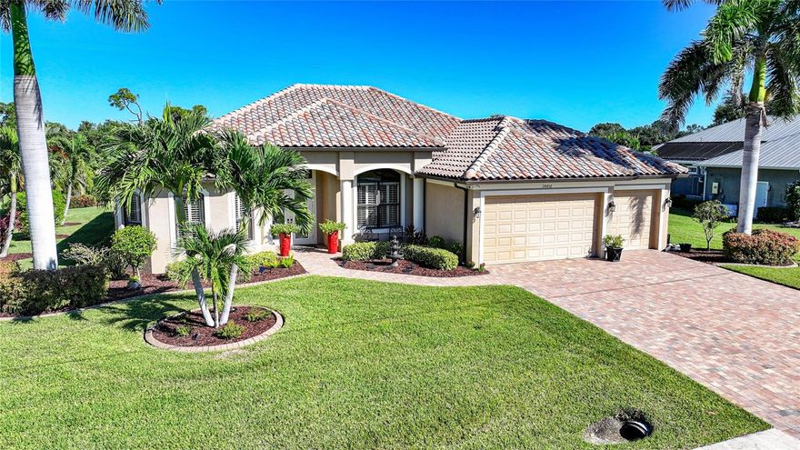 STUNNING CUSTOM BUILT HOME IN BURNT STORE LAKES THAT ISNT IN A FLOOD ZONE. THIS HOME FEATURES 3 BEDROOMS, 3 BATHROOMS, OFFICE, AND A 3 CAR GARAGE. This home was designed with handicapped accessibility in mind so all interior and exterior doors have a 3' opening. This home was built on a large 1/2 acre lot with a wide open greenbelt to the rear. Sitting on the lanai all you see is the open greenbelt area with an Eagles Nest in the wooded area to the left. When entering thru your beautiful 8' entry doors into the foyer you have a private office to the right. The large great room features a custom entertainment wall with lighted glass cabinets on each side, a double tray ceiling and sliders that pocket to the lanai. Kitchen features solid wood cabinets with beautiful granite tops and stainless steel appliances, with a center work island and 2 pantry closets. Breakfast bar has room for at least 4 people and the entire area is open to the great room. The dining area is huge with lots of natural light from windows. The open area features 18" tiles laid on a diagonal. The master bedroom is a very nice sized room with newly installed luxury vinal flooring, with windows facing the green belt and windows on either side of where the bed may be. In the hall way leading into the ensuite are 2 walk-in closets, and a private water closet, double sinks and a very large walk-in shower. The other 2 bedrooms, one with carpet and other with luxury vinyl flooring. The second bedroom, (2nd master suite) is HUGE with a walk-in shower and closet. Special feature include a whole home generator with a 500 gal buried propane tank, well for irrigation that will save a lot on your water bill, and the 2nd master has a mini-split AC unit for added comfort. The community of Burnt Store Lakes is deed restricted and golf cart friendly with mostly custom built homes. A Large community park for our monthly potlucks or reserve for a family picnic or function. Park has several pavilions as well as a playground for the little ones. Many sidewalks for biking or walking and if you want peace and quiet take a walk along Bear Branch Creek into the park along the winding creek. Community also has 11 freshwater/brackish lakes that are filled with fish, many birds and wildlife.  Also we have a community canoe/kayak launch for our residents. We are lucky to live across the street from Burnt Store Marina, the largest marina in SW Florida, with 500+ in water slips, dry stack and outside storage and a boat ramp. Marina also has a 27 hole golf course with 2 on-site restaurants. If you head in to the Historic town of Punta Gorda you will be pleasantly surprised how quaint and charming the town is. There are many shops and restaurants that have outside seating for meals, cocktails and many offer nightly live music. Just outside the main part of town is Fisherman's Village with restaurants and lots of great local shops all with fantastic views of Charlotte Harbor and the Peace River. ALSO SW Florida offers some of most beautiful sunsets around. This could become your "Little piece of Paradise". I've always said, Come for a visit and stay for a lifetime!!