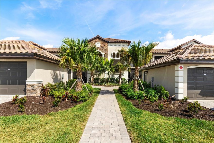 Welcome to Lakewood National Golf Club — widely recognized as the “Best of the Best” within Lakewood Ranch and a true golfer’s paradise. This is where luxury living meets resort-style excellence with the nation’s top-selling master-planned community to create an unmatched lifestyle destination. This Veranda residence showcases an open, light-and-bright design with a thoughtfully integrated floor plan and zero wasted space. Offering 2 bedrooms, a den/home office, 2 full baths, and a 1-car garage, the layout is ideal for both seasonal enjoyment and full-time living. The great-room concept creates the perfect setting for entertaining, seamlessly connecting the dining area, breakfast nook, and modern kitchen featuring granite countertops, stainless appliances, pantry storage, and abundant workspace. The owner’s suite is filled with natural light and offers generous closet space along with tranquil golf course views. The ensuite bath features a large walk-in shower, dual-sink granite vanity, and ample storage. Outdoor living is where this home truly shines. Enjoy morning coffee from the screened front lanai and unwind in the evening on the rear lanai overlooking the stunning fairways of Lakewood National’s championship golf course. As a resident, you’ll experience resort-level amenities including championship Arnold Palmer-designed golf, clubhouse dining, fitness center, tennis, pickleball, spa services, and a vibrant social calendar — all set within Lakewood Ranch, America’s premier community. Come experience why so many are choosing Lakewood National — the ultimate blend of lifestyle, luxury, and location.
