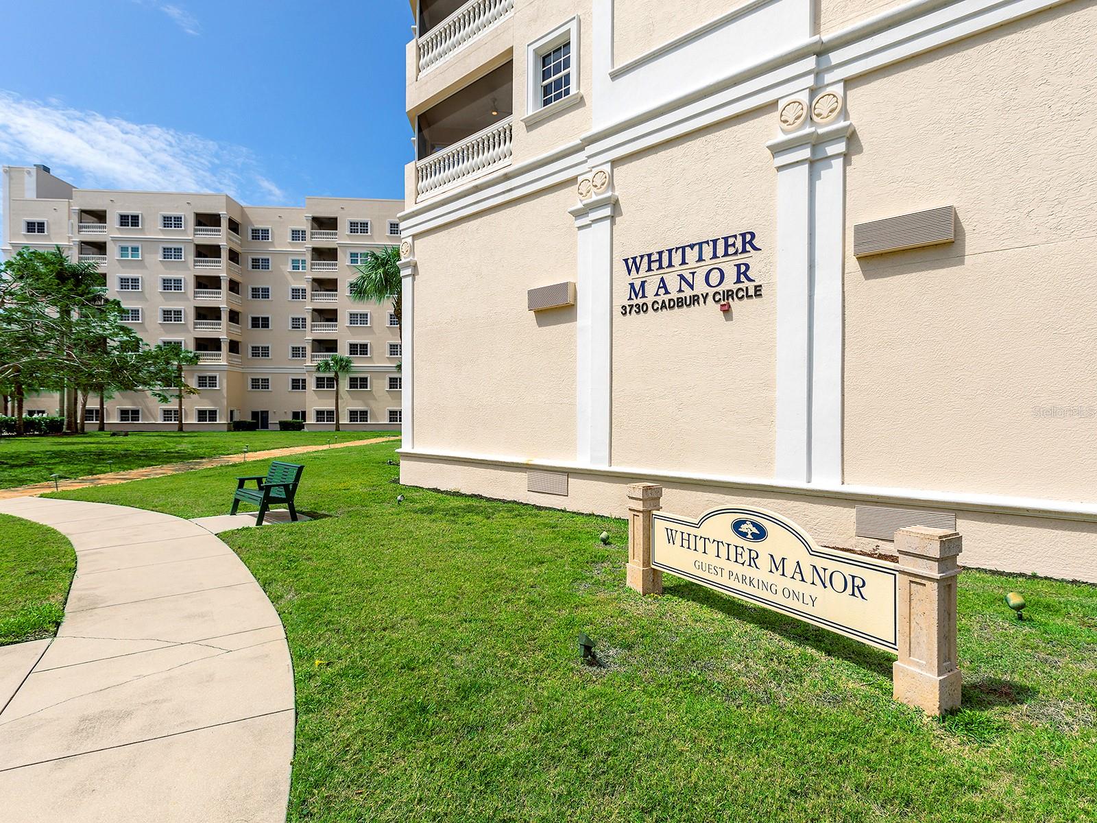 Enjoy elegant living at fabulous Jacaranda Trace. The premier 55+ Venice community encompasses over 30 acres of lovely landscaped grounds, complete with a wildlife sanctuary, pond, and lighted fountain. You will love this beautifully updated 6th floor unit featuring expansive views from 2 private balconies. The light and bright kitchen features quartz countertops accented by beautiful cabinetry. Entering the living area you are greeted with lovely hardwood floors and open views. The well designed 2 bed/2 bath condo boasts 2 primary suites, each with generous ensuite baths, spacious walk in closets and peaceful private balconies perfect for afternoon sunsets or morning coffee. Come see your new home and live INSPIRED with the finest in health care, fun activities, education, and preventative services for a fit and independent lifestyle. . Community features include tranquil and inviting community areas, 24 hour security, library, walking trails, beautiful pond and fountains, and maintenance. . Walk or bike to restaurants and shopping, short drive to Downtown Venice with golf, beaches, and much more.
The condo fee includes sewer, water, basic cable, one covered garage space, mail room, gated entry, 24 hour security, pest control, exterior maintenance, trash & recycling collection weekly. This units VIEWS are what sets it apart from others in the Whittier Building. Come see for yourself and schedule a showing today!