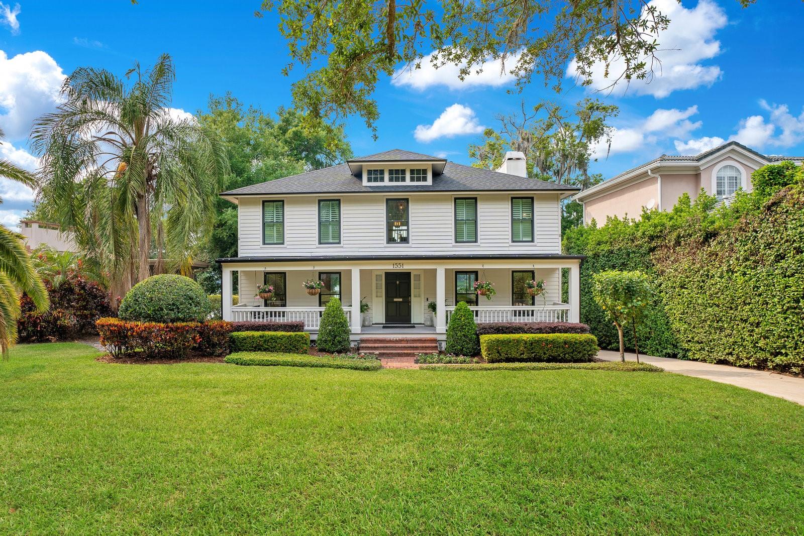 Captivating and bathed in abundant natural sunlight, this enchanting 4 bed, 3.5 bath home sits nestled in the heart of Winter Park, boasting over 60' of serene Lake Sylvan frontage. Recently renovated to perfection, this residence seamlessly combines charm with modern elegance. Step inside to discover a haven flooded with natural light, accentuating the stunning hardwood floors and welcoming atmosphere. Entertaining is a breeze with three wood-burning fireplaces, including one in the formal living area, where glass sliders offer panoramic lake views. The heart of the home lies in its gourmet kitchen, featuring stainless steel Bosch appliances, glass cabinetry, and a generously sized butcher block island—a culinary delight and a gathering space for friends and family. Upstairs, the luxurious master suite features cozy wood burning fireplace, his/her walk-in closets, and a spa-like bath boasting a zero-entry shower, soaking tub, and marble countertops—a true retreat for relaxation. Flexibility with a lower level that can serve as a fourth bedroom, home office, or game room, and added gym, while the transformed garage into a second family room and bedroom suite adds even more functionality and style. Step outside where a large front porch, newer back Trex deck, and downstairs patio invite you to enjoy breathtaking lake views . Impeccable additional upgrades in 2021, including a new roof, electrical updates, fresh paint, and modern lighting fixtures, ensure both beauty and functionality. Conveniently located just minutes from Park Avenue shops and restaurants, top-rated schools, and Rollins College, this home offers the quintessential Winter Park lifestyle. Water enthusiasts will appreciate the option for a dock for pontoon boats, kayaks, paddleboards and fishing making this residence perfect for those who crave the tranquility of lakeside living combined with the convenience of urban amenities. Motor boats not permitted. Don't miss the opportunity to experience the captivating charm and natural beauty of this Winter Park gem.<div style="padding:56.25% 0 0 0;position:relative;"><iframe src="https://my.matterport.com/show/?m=UN1Zg9YAWtQ&mls=1" frameborder="0" allow="autoplay; fullscreen" allowfullscreen style="position:absolute;top:0;left:0;width:100%;height:100%;"></iframe></div>
