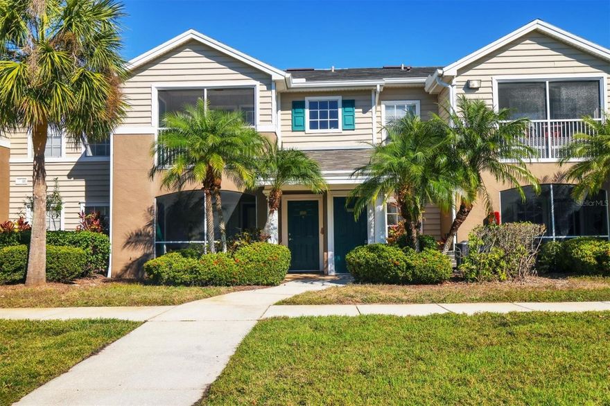 Here’s your chance to own this beautiful 1 bed/1 bath, 752 sqft condo in the #1 multi-generational community in the US, Lakewood Ranch! Walk up from your front door landing into this light and bright unit right across from the pool, sand volleyball court and gym. Located in the “The Village at Townpark”, you are 1.2 miles from grocery, shopping, and medical. 2.7 miles from Sarasota’s newest and largest indoor mall University Town Center, 4.6 mi from the new Waterside Place, Sarasota’s first lakeside shopping destination, and 18 miles from Siesta Key Beach, voted #1 beach in the country year over year. Freshly painted walls, newly carpeted and new luxury vinyl flooring.  Enjoy relaxing views from your screened-in patio. In-unit laundry including a washer/dryer, and a large storage closet off your patio, you’ll have plenty of storage space. Investors benefit from the 3 month minimum/4 times a year rental policy. Owners enjoy the low-maintenance, convenient lifestyle. The Village at Townpark is a nature lover's dream offering mature landscaping, lake views, sidewalks, heated pool, fitness center, clubhouse, and pet-friendly. Lakewood Ranch is home to top A-rated schools, medical facilities and world-class golf.