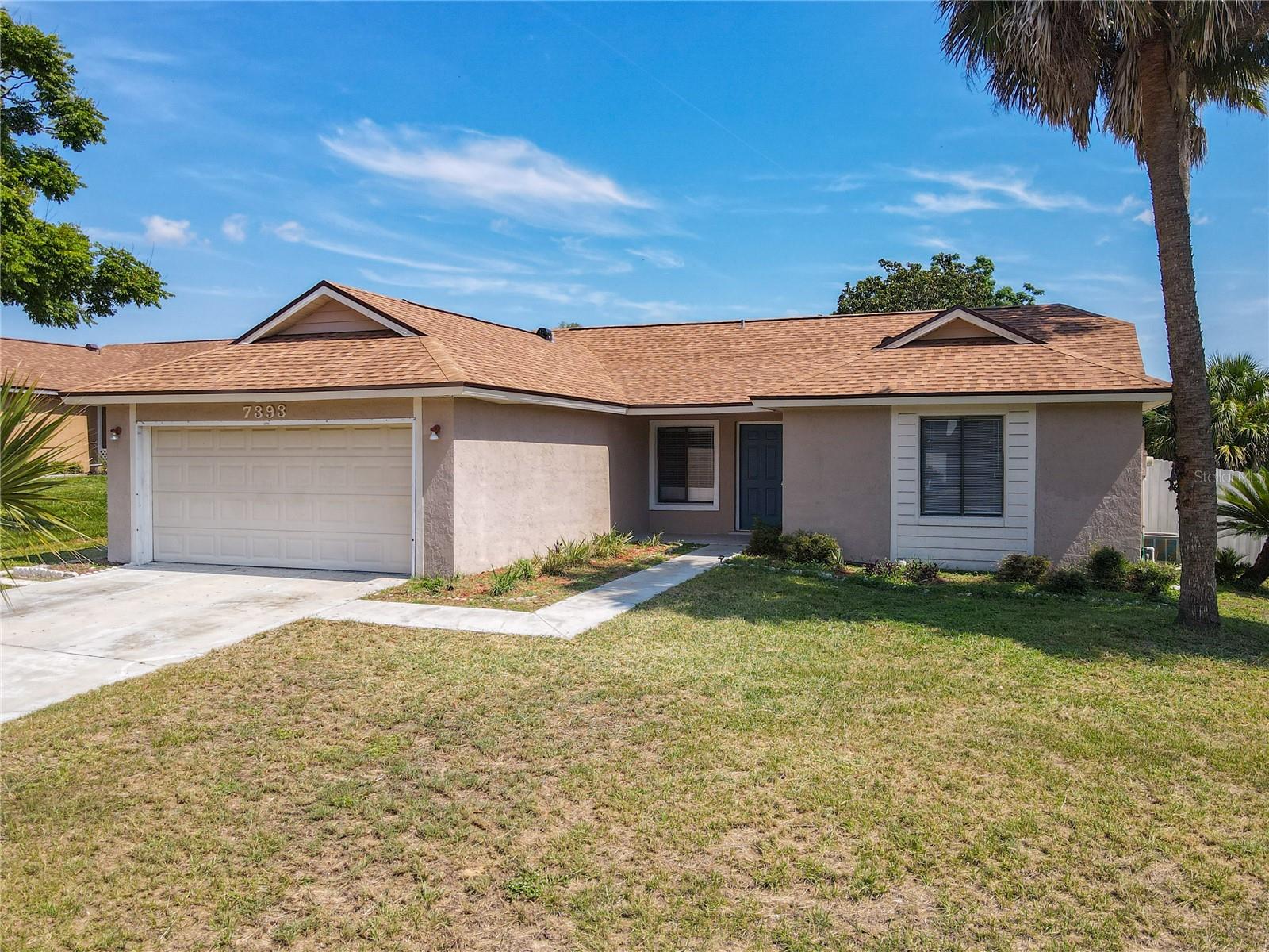 Great 3 bedrooms and 2 baths house for you to call home! Split bedroom floor plan, open and large back yard for all your entertainments, 2 car garage with large driveway. Whether you are down sizing, first home buyer, or looking for a rental property, this house checks all the boxes at this great price! NO HOA!