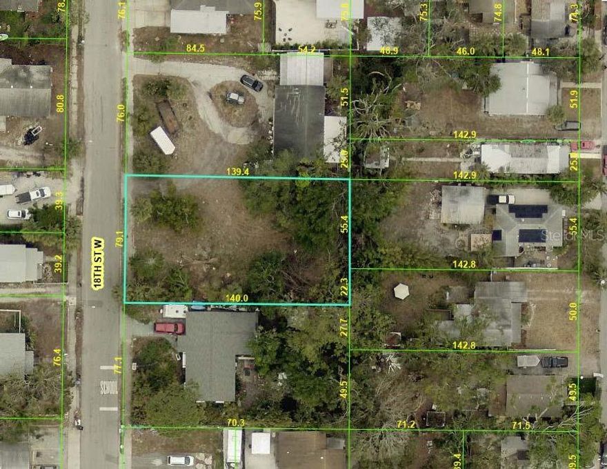 This is an exceptional opportunity to acquire a fee-simple, developable parcel directly from the City of Bradenton. This property is a vacant land parcel totaling 10,920 SF (0.2507 acres). It is strategically positioned on the east side of 18th Street West, approximately 152 feet south of 10th Avenue West. Located in a stable, established neighborhood, the site holds strong appeal for families due to its proximity—just one block north—to Ballard Elementary public school. The current zoning is T4-R, General Urban Restricted, with a Future Land Use (FLU) of Urban Village. This high-density zoning is specifically designed for residential intensity, allowing for development types such as duplexes, townhomes, or multi-family units up to 2.5 stories, which maximizes yield on this infill parcel. This public offering presents a streamlined path for development, leveraging the City's sale process and T4-R zoning to accelerate the creation of affordable housing.