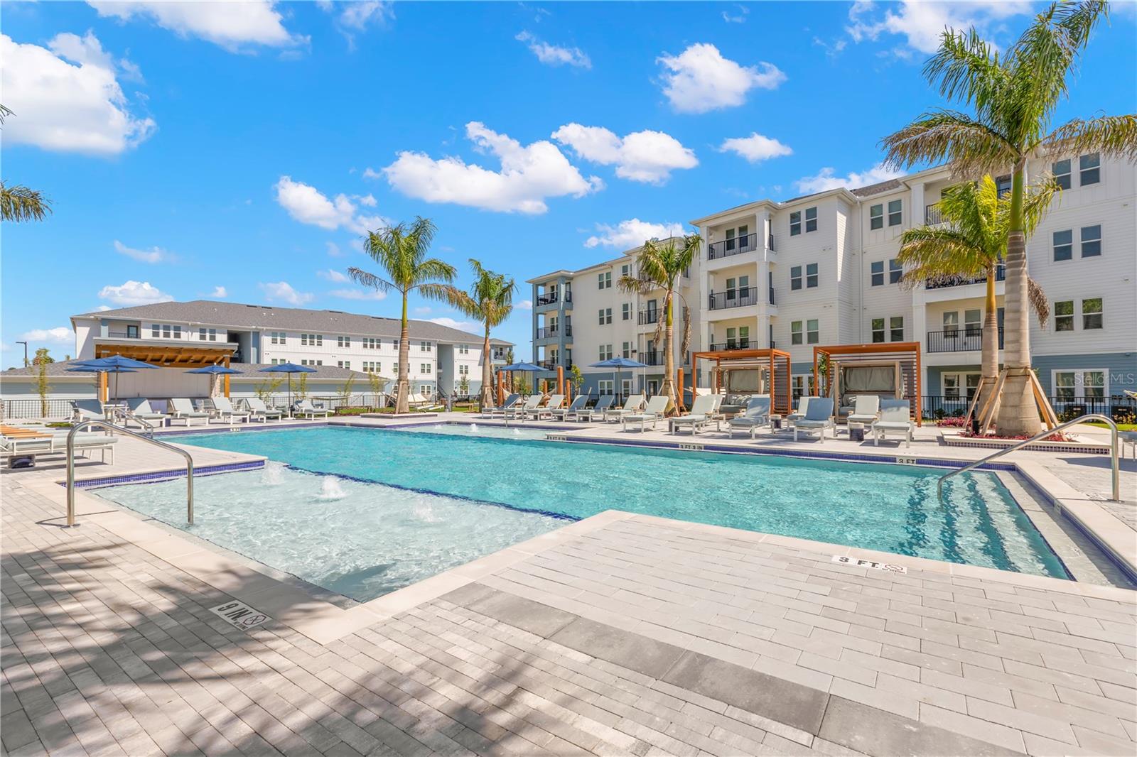 Currently offering 6 weeks free! Prices, promotions, and availability are subject to change. Experience built-in luxury in
the heart of beautiful Venice. Our modern one, two, and three-bedroom apartments feature thoughtful details like quartz countertops, smart keyless entry, stainless steel appliances, and resort-inspired community amenities. You'll love our location, with easy access to Historic Downtown Venice, award-winning golf courses, and stunning beaches. You’re never far from your next venture. Apartment Amenities include Stainless Steel Appliances and Sleek Black Hardware, Full-Sized Washer/Dryer, Wood-Style Plank Flooring Throughout, Patio or Balcony in Select Homes, and Personal Garages Available. Community amenities include Fitness Center with Cardio Studio and Yoga Lawn, Saltwater Swimming Pool, Pool Courtyard with Poolside Cabanas, EV Charging Station, and we are a Pet-Friendly Community with Dog Wash Station. Garages available for $200 per month.