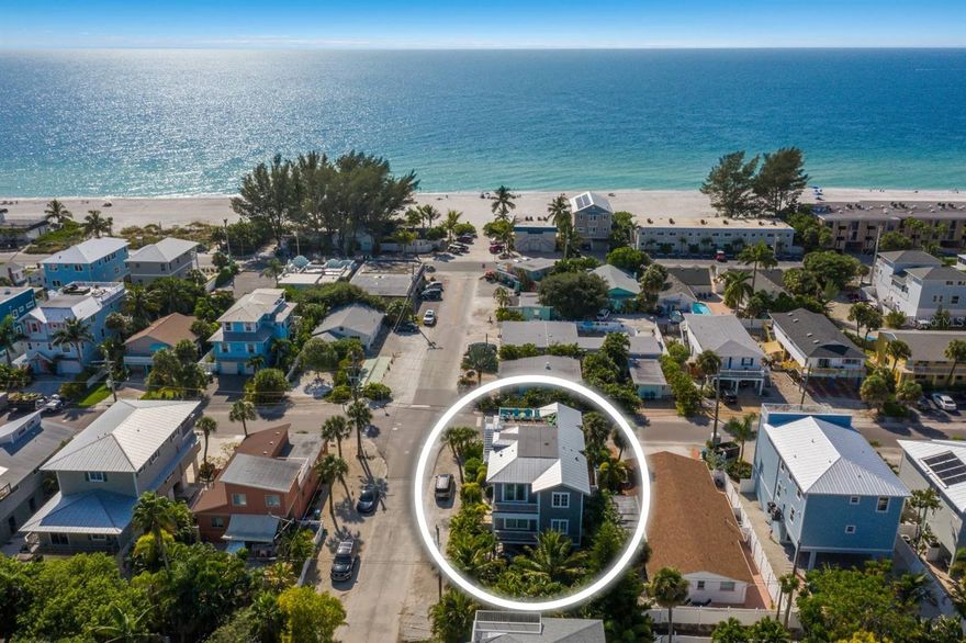 Watch majestic sunsets over the Gulf of Mexico. 2-minute walk to the beach. Beautifully furnished and turnkey ready to accommodate lots of people. It's a perfect place to call home, or it has great potential for investors, with a history of generating over $334,000 in rental income. Beautiful white sandy beaches and clear, turquoise water are just steps away from this Paradise Get Away. It has cool things to do for the whole family...Great Pool Grotto area with Jacuzzi, Waterslide and waterfalls...a putting green, ping pong, covered outdoor area for entertaining. Within close proximity to Historic Bridge Street, with great restaurants, fishing pier, marina, shops and entertainment. Nightly and weekly rentals allowed. Call your Realtor, today, to set up a viewing. Some bedroom furniture has been updated, additional photos to come.