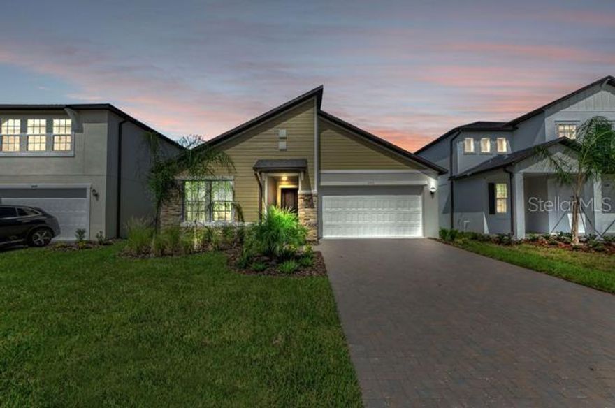 Built in 2025, this beautifully designed home in Lutz, FL offers nearly 2,100 square feet of modern living space, including 4 bedrooms, 3 full bathrooms, and a 2-car garage. Featuring a sleek, contemporary exterior and an open-concept layout, the home provides a spacious and inviting atmosphere with clear sightlines from front to back. A thoughtful three-way split bedroom floor plan offers privacy and flexibility for families, guests, or a home office setup.
The kitchen is a true highlight, with a large island, 42-inch cabinetry, brand new stainless steel appliances, and a nearby bar area complete with a wine fridge. A butler’s pantry provides additional storage and prep space. Ceiling fans are being installed throughout the home, and abundant natural light enhances the modern finishes throughout. The primary suite includes a luxurious, spa-inspired bathroom, while the secondary bedrooms and bathrooms are generously sized and well-appointed.
The backyard will soon feature a screened-in patio, ideal for outdoor relaxation or entertaining. Grounds maintenance is included in the rent, and small pets will be considered. Conveniently located within 15 minutes of grocery stores, restaurants, banks, and retail, this home also offers quick access to major roadways including US-41, SR-54, US-580, and the Suncoast Parkway (US-589). Zoned for highly rated schools such as Steinbrenner High School, this home is a fantastic rental opportunity in a prime Tampa Bay area location. Schedule your private tour today.