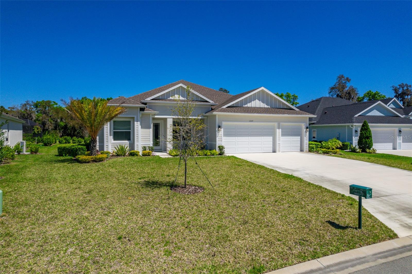 Welcome to your luxury dream home in Halifax Plantation! This meticulously crafted four-bedroom, two-bathroom residence, built in 2022, boasts pristine condition and numerous upgrades. House comes unfurnished. Some pics are virtually staged. Upon entering, you’ll be greeted by a grand entrance with soaring ceilings and an open floor plan, complemented by ceramic tile and luxury vinyl flooring throughout. The kitchen is a chef’s delight with granite countertops, a custom pantry featuring a coffee station and wine/beverage cooler station, and custom appliances. Relax in the living room adorned with a custom wall unit, or retreat to the master suite featuring a custom shower with porcelain tile to the ceiling. Blackout blinds adorn all windows, and custom closets provide ample storage in every bedroom, linen closet, mudroom, and pantry. Venture outdoors to the screened lanai and paver deck. Conveniently located just 15 minutes from Daytona Beach and historic Saint Augustine, and only an hour from Orlando with its airport and world-famous amusement parks, this home offers the perfect balance of luxury, comfort, and convenience. Don’t miss the chance to make this your forever home! Schedule your viewing today.