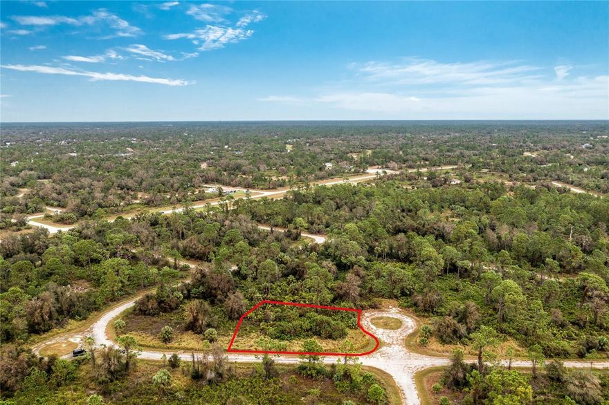 Unlock Your Dream Home Potential in North Port, FL! This stunning 0.37-acre oversized corner lot, located in a serene cul-de-sac, is your canvas for a custom masterpiece. Embrace the tranquility while enjoying quick access to schools, shopping, dining, and major highways. With no flood zone concerns, HOA, or CDD fees, and no scrub jays to limit your vision, this property offers unmatched freedom to build. Electricity is conveniently nearby, and a survey is ready to expedite your journey. Seize this rare opportunity and turn your dream home into a reality!
