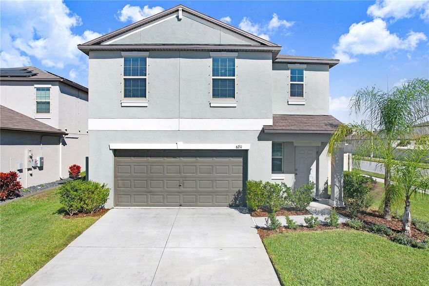 Are you looking for a newer community with amenities in New Port Richey and NOT in a flood zone??? Then check out this 2021 build in the charming community of  CopperSpring!! This 2 story home has 4 bedrooms, 2.5 bathrooms and a 2 car garage. Located on a large corner lot you’ll have room for ALL the toys. Already fully fenced, with an extra large side gate for easy access for larger mowers or ATV’s your options are limitless! There is room for an outdoor kitchen, jungle gym or even a pool.  Boasting almost 1,900 air-conditioned square feet, this home has tons of room. The first floor features tile throughout, a large open kitchen with tons of counterspace and a center island that overlooks your dining room. The open family room offers several seating arrangements making entertaining a breeze!  Also located on the 1st floor is a half bath under the stairs. Sliders to the rear provide lots of natural light with access to your large backyard. Upstairs you will find a spacious primary suite with a private ensuite, 3 additional bedrooms with another full bathroom. The laundry room is conveniently located upstairs and washer/dryer will convey. COPPERSPRINGS is a great community offering tons of walkways, picnic tables, a community pool & playground. AND access to a kayak launch within the community is awesome & rare. With a prime location near shopping, dining, and entertainment options, this property offers both comfort and convenience. Schedule your private tour today—don’t miss your chance to make this wonderful house your new home!!