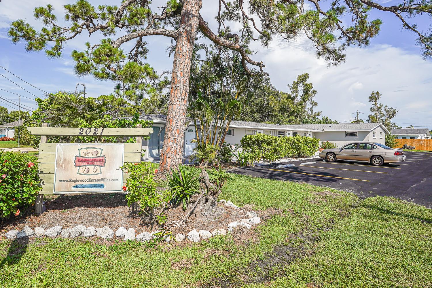 Nice ground floor 1 bedroom apartment. Located in 6 plex called Englewood Escape Villas. Ready for immediate occupancy. Centrally located close to shopping, restaurants and beaches. Live the Island lifestyle in this cozy apartment. Onsite common laundry room. Great price, hurry will not last long! Move in requirements, 1st, last and one month's security deposit. Minimum credit score of 600 and clean background check. No Pets Allowed.