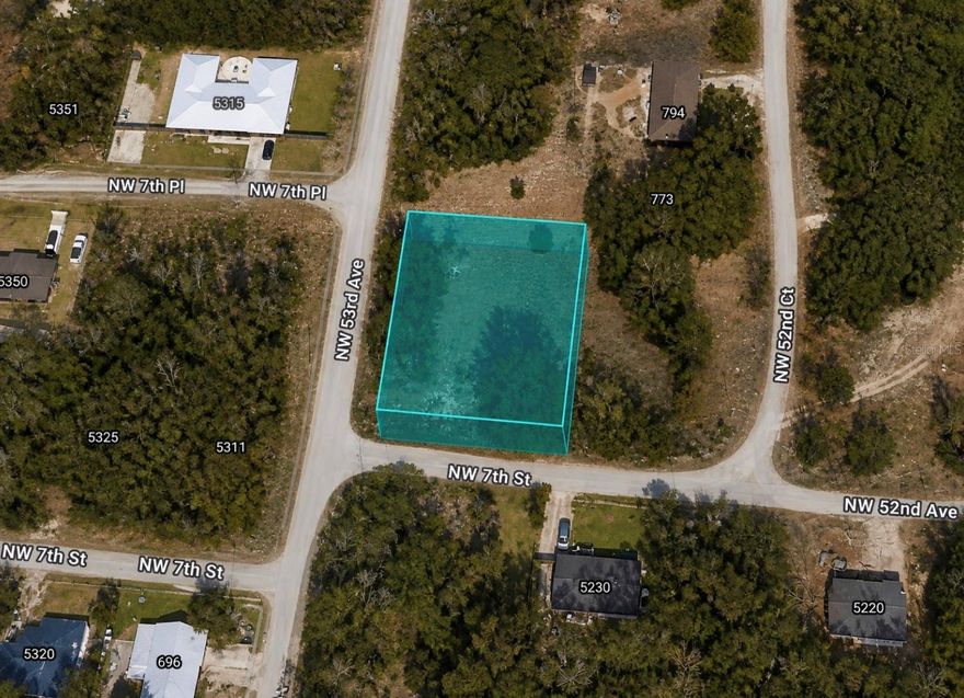 Great opportunity to own a vacant lot in Marion County, FL. Located at 757 NW 53rd Ave in Ocala, this parcel sits in a developing area with nearby homes and offers a solid option for a future homesite or investment. Convenient access to major roads, shopping, and local amenities. Cash purchase only. Buyer to pay all closing costs. Buyer to verify all zoning, utilities, and building requirements.