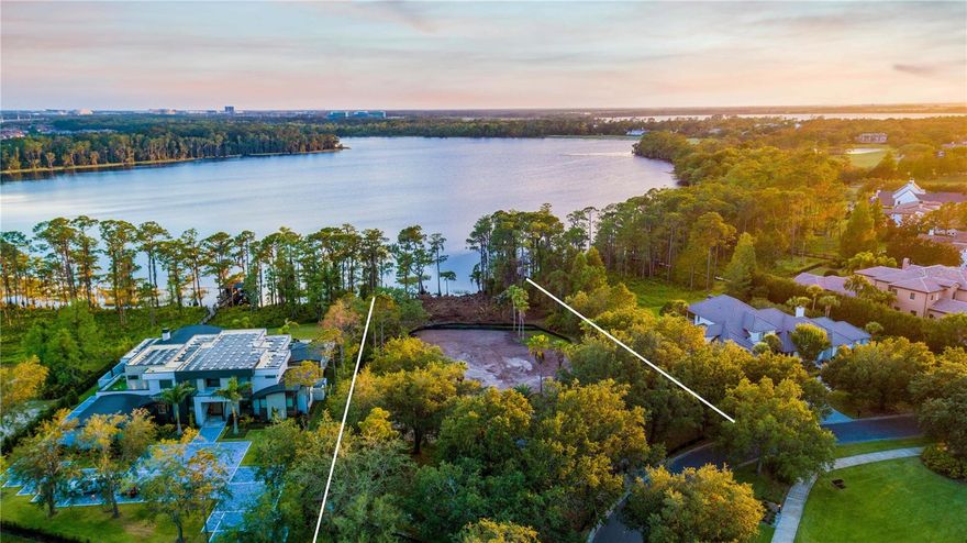 Perfectly situated on the exclusive Buck Lake, with direct lake access through the addition of a private dock, this is in an ideal location within Lake Nona Golf & Country Club. The lot, which is a spacious 2.10 acres, is perfect for those who are looking to build their own custom home on a lakefront lot. The location is truly one-of-a-kind, with breathtaking views and a peaceful atmosphere that is hard to find anywhere else. Imagine sitting on your own private dock enjoying your own private sunset for years to come. Make this property the site of your new dream home, and start living the lakefront lifestyle today! With ample land to build, you can have the space you need and the privacy you desire. Choose this lot and you can select your builder from an array of approved builders in Lake Nona Golf & Country Club.