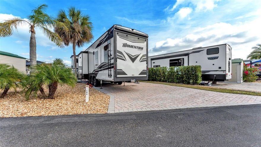 This is the lot you've been searching for in beautiful Clermont, FL! Park your RV on the manicured paver pad and enjoy your own piece of Florida Living in sought-after Elite Resorts at Citrus Valley. Lot 106 is a spacious pull through lot located right next to the clubhouse. The lot has full hookups. You have more room than you'd expect on an RV lot, so there are tons of possibilities, including installing your own park model! This top quality resort is only 12 miles from Walt Disney World and the amenities are a big value with high speed internet, cable, sewer, trash, water, grounds maintenance, community pool, bathhouses, playground, gate, grass cutting and more included in your condo dues ($756 each quarter). Low maintenance living leaves plenty of time for you to enjoy local attractions. You can call this beautiful property home in the Winter, or year round... set up your showing today!