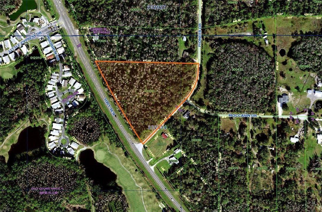 NEW PRICE!!!!!!! $25K price reduction! Time is NOW to buy land.........8.45 acres located in North Lakeland with over 800 feet of frontage to 98N and situated across from Cypress Lakes. Currently zoned Vacant Residential. Minutes from Grocery store and Walmart and a multitude of North Lakeland's shopping and dining opportunities! Seller believes 1.5 acres to be buildable. Buyer's agent/Buyer to verify total buildable area.