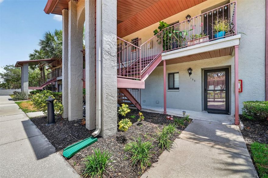 Fully Renovated Ground-Floor Gem in the Heart of St. Pete's Gateway District
Welcome to Trafalgar Square — one of northern St. Petersburg's most conveniently positioned all-ages condo communities — and this fully updated ground-floor unit is easily the nicest one in the complex. No stairs, no elevator wait, just walk right in and enjoy everything that was thoughtfully redone in the past few years.
The kitchen was completely transformed with 42-inch upper cabinets, quartz countertops, and stainless steel appliances — a clean, modern space that makes cooking a pleasure rather than an afterthought. Both bathrooms are fully updated. New flooring, recessed lighting, and fans throughout give the entire home a fresh, cohesive feel. The primary bedroom is oversized and impressive, with generous closet space. A dedicated inside laundry room means no shared facilities, no trips to the laundromat.
Step out the back door onto your private screened patio and take in a relaxing view of the lush courtyard and sparkling community pool — the kind of setting you'll actually use year-round in the Florida sunshine. The pool and clubhouse are steps away. Your covered carport is right out the front door. The HOA handles the heavy lifting: pool maintenance, exterior upkeep, pest control, sewer, and trash are all covered.
Now let's talk location — because this one is genuinely hard to beat. Residents are just minutes from Sawgrass Lake Park, a 400-acre protected area with a mile-long boardwalk, and Weedon Island Preserve, offering nearly five miles of nature trails and kayaking through mangrove tunnels. Gateway Market Center — anchored by Target and Publix — is just around the corner, with dining, pharmacy, and banking all in one spot. Downtown St. Pete is 15 minutes away, Tampa International is 20 minutes, and I-275 makes the whole metro easily accessible. The Gulf beaches at Madeira and Indian Shores are a quick 20-minute drive. 
Whether you're a first-time buyer, snowbird, or investor looking for a turn-key unit in a rock-solid community — this one checks every box. Come see it before it's gone.