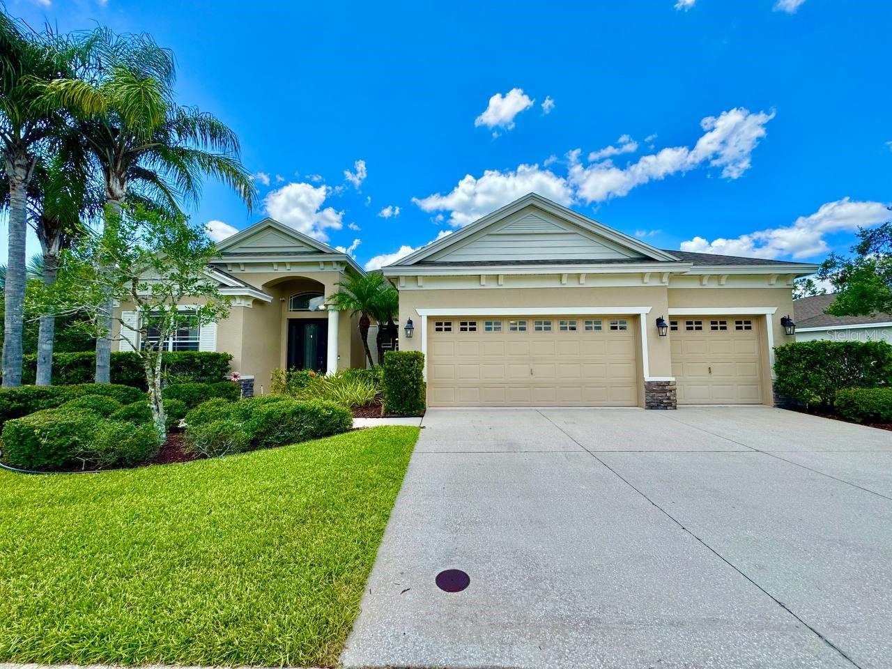 Welcome to your dream home in the highly sought-after Heritage Isles Golf & Country Club a vibrant community centered around a championship golf course and exceptional amenities. This spacious 5-bedroom, 4-bathroom home with a loft, bonus room, and private office offers the perfect blend of elegance, functionality, and Florida charm. Enjoy brand new paint throughout the home and new carpet. Step into the formal dining room, where a designer niche wall creates a striking backdrop for memorable dinners and gatherings. The gourmet kitchen is a culinary delight, featuring 42-inch cabinets, granite countertops, a large center island with breakfast bar, and ample space for cooking and entertaining. Natural light pours through soaring ceilings and graceful archways, creating an open and airy feel throughout the main living areas. The master suite is a true retreat, highlighted by a coffered ceiling, dual vanities, and a luxurious garden soaking tub in the spacious master bath. Upstairs, a huge loft and bonus room provide versatile space perfect for a billiards table, game room, home theater, or a guest suite complete with private bath and bedroom. Enjoy peaceful mornings and relaxing evenings in the open backyard overlooking a tranquil conservation area, offering both privacy and scenic views. Amenities of Heritage Isles, you'll enjoy access to the stunning country club, resort-style pool, fitness center, tennis courts, playground, and more all set within a beautifully landscaped, gated golf course community. This is the home that truly has it all space, style, comfort, and an unbeatable location. Schedule your private showing today! In addition to the advertised base rent, all residents are enrolled in the Resident Benefits Package (RBP) for $50.00/month which includes HVAC air filter delivery, credit building to help boost your credit score with timely rent payments, utility concierge service making utility connection a breeze during your move-in, and much more! More details upon application. Pets welcome, no aggressive breeds. Vacant and available now!