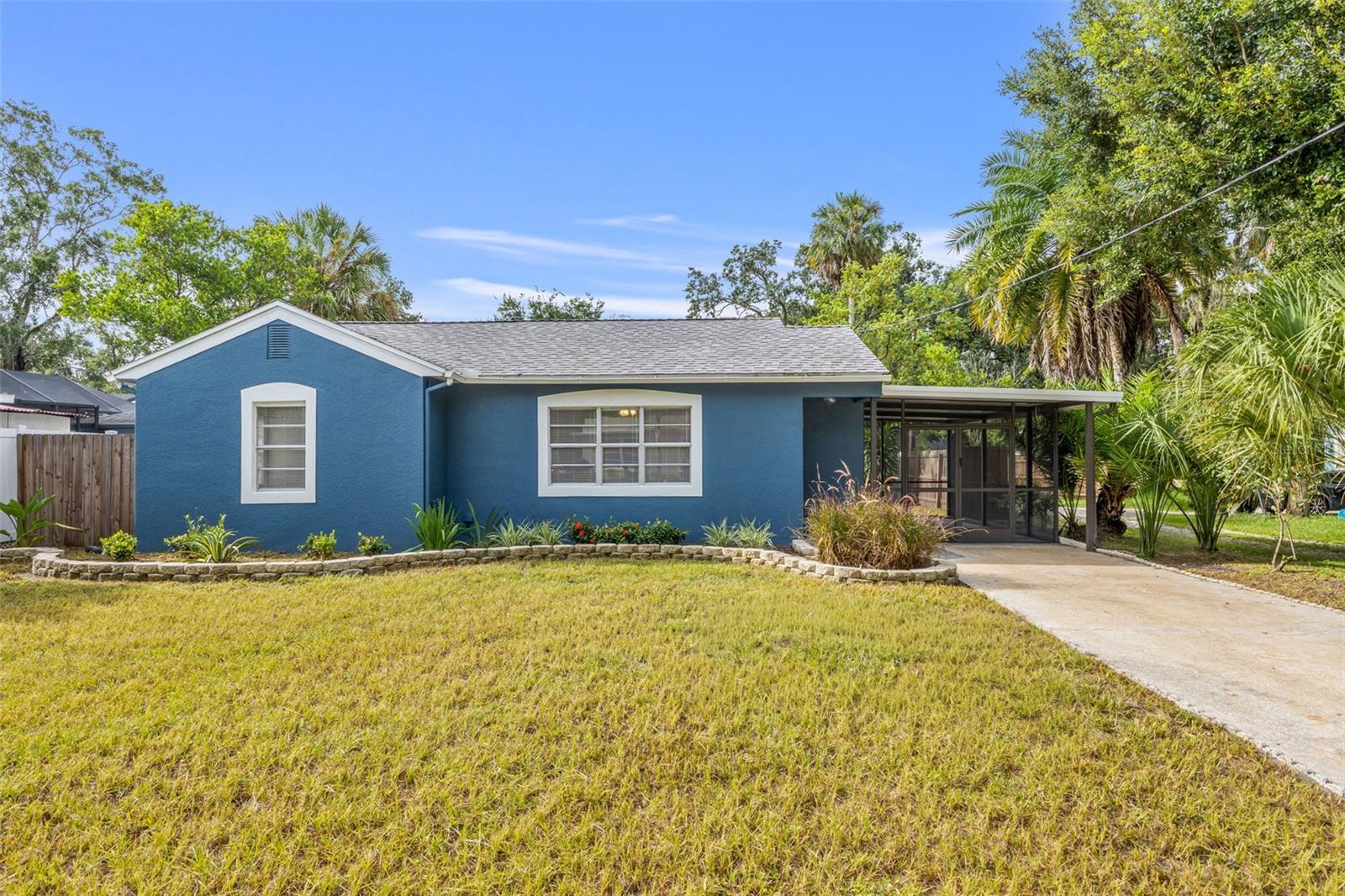 This charming 2-bedroom, 1-bath bungalow in the heart of Seminole Heights is ideal for a small family or a smart investment opportunity. Step through the front door into a stylishly updated interior featuring a spacious living room that flows seamlessly into the kitchen and dining area. Down the hall, you'll find two comfortable bedrooms and a centrally located bathroom. The home is fully tiled throughout, creating a clean, cohesive look that adds to the sense of space. Enjoy relaxing mornings or evenings on the screened porch and a large, fully fenced backyard is perfect for entertaining, gardening, or giving your pets room to roam. No HOA, no CDD, and located near Hillsborough River and local parks. Great location and just minutes from Seminole Heights’ vibrant nightlife, Armature Works, top-rated restaurants, Downtown Tampa, Ybor City, Lowry Park Zoo, MacDill AFB, I-275, I-4, and Tampa International Airport — this home offers comfort, charm, and convenience all in one!