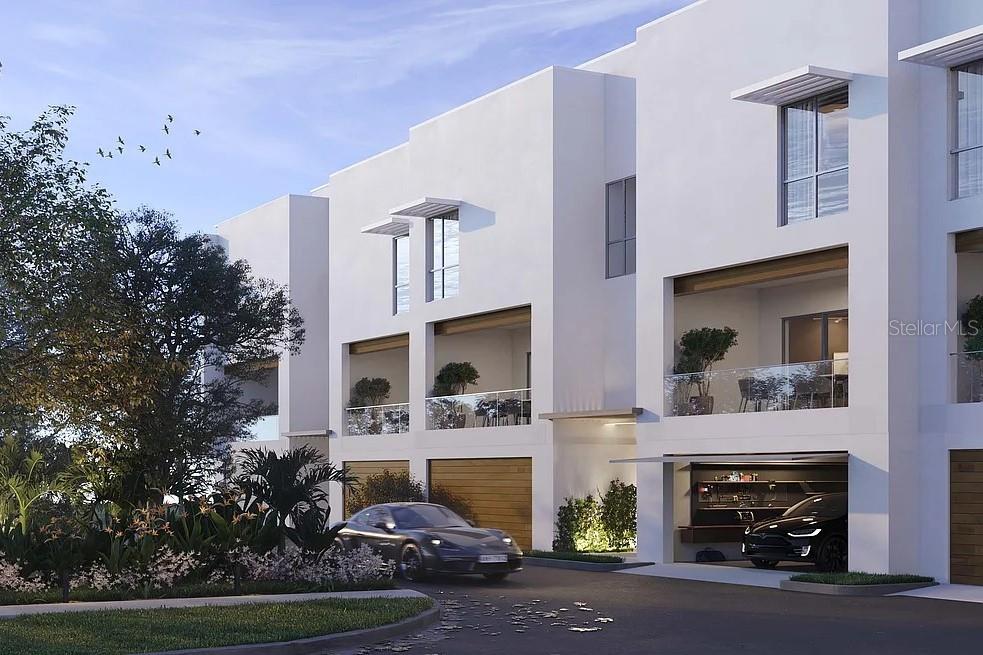 Under Construction. Brand New Construction Residences at Serena by the Sea! Enjoy the privacy of townhome-style living in Serena's gated community with 23,000+ square feet of resort-style amenities outside your doorstep. Residence #7 is a 3-level, 3 Bedroom, 2.5 Bathroom, 2-Car Garage townhome with Elevator accessing all levels. The first level welcomes you with its entry Foyer, Garage, Bonus Room/Den, and Covered Porch opening to the Private Rear Garden. Choose between your Elevator or Stairs up to the Main Living Level featuring an open floor plan perfect for entertaining with spacious Kitchen offering a large island bar and high-end Gaggenau and Bosch appliance options, seamless Living & Dining areas, and covered Balcony ideal for dining al fresco overlooking the lush community gardens. A Powder Room services this main level for guests. Private quarters on the Third Level boast a luxurious Owner Suite with large walk-in closet, En Suite Bathroom with double vanity and glass enclosed bathing area featuring a double shower beside a relaxing soaking tub. The Second and Third Bedrooms share a well-appointed hall Bathroom with glass enclosed shower. The home's Laundry Room is also conveniently located on this Bedroom level. The total of approx. 4,026 SF includes 3,203 SF of interior living space, plus Garage, Porch, and Balcony - luxury living at its finest!