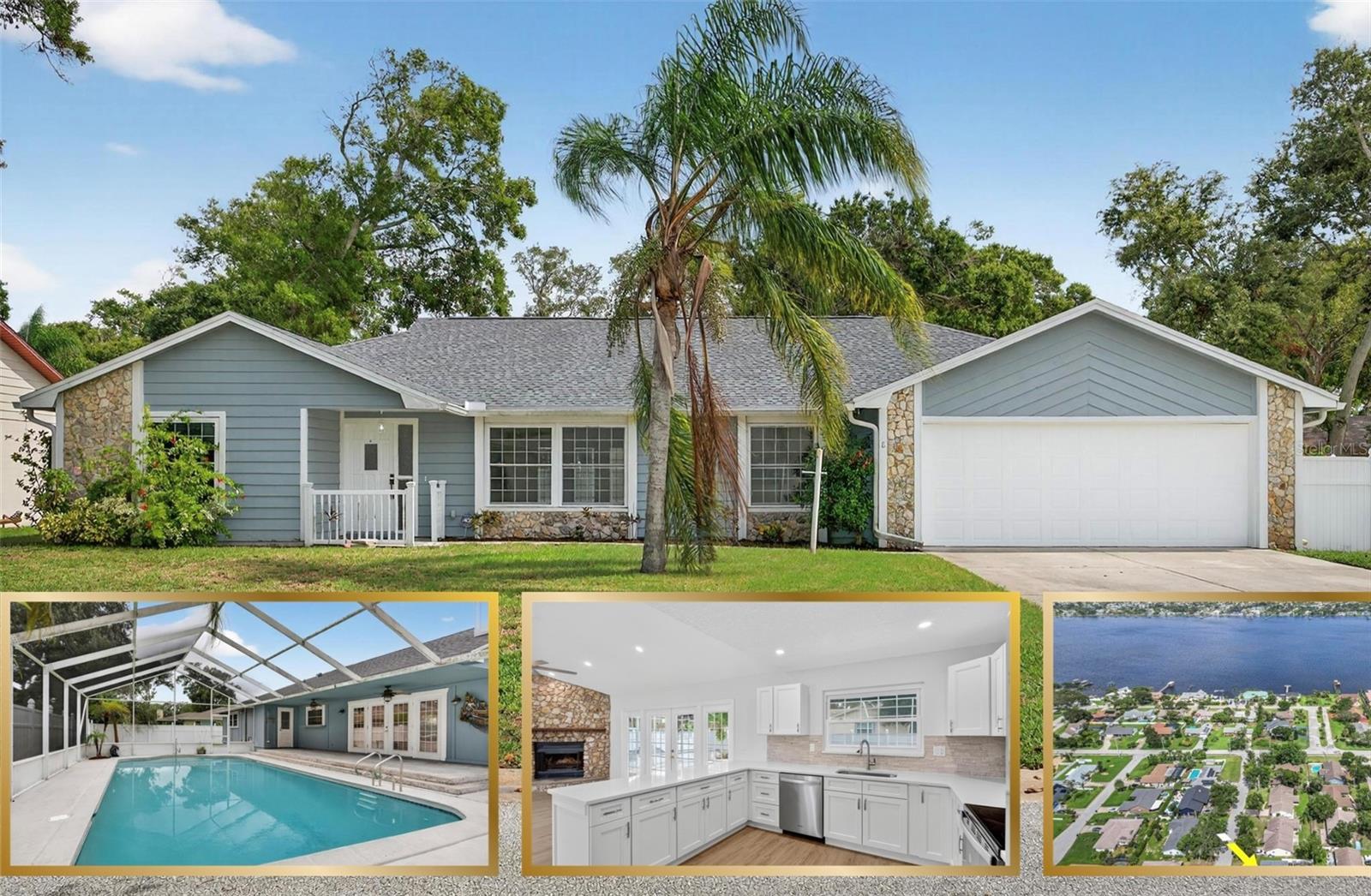 Fully Renovated Pool Home in Prime Ormond Beach Location! Welcome to your dream home nestled on a quiet cul-de-sac in one of Ormond Beach’s most desirable areas — just minutes from the Halifax River Intracoastal Waterway and beautiful A1A beachside! This stunning 3-bedroom, 2-bath home offers over 1,800 sq ft of completely updated living space, making it feel like new inside and out. Step inside to find a spacious open layout featuring luxury vinyl plank flooring, fresh interior paint, and a cozy wood-burning fireplace. The fully renovated kitchen boasts brand-new stainless steel appliances, modern cabinetry, and sleek countertops. Both bathrooms have been completely updated with stylish finishes, including a spa-like primary bath with direct pool access for the ultimate Florida lifestyle. Enjoy year-round outdoor living in the screened-in lanai with a sparkling private pool, perfect for entertaining or relaxing. The fully fenced backyard offers privacy and space for pets or play. Additional features include a new roof (2025), two-car garage, and no HOA fees. Located just 5 minutes from the Intracoastal and Ormond’s scenic Beach Street, with easy access to parks, restaurants, and the beach. Move-in ready. Prime location. Florida living at its best. Call to schedule your private showing today!