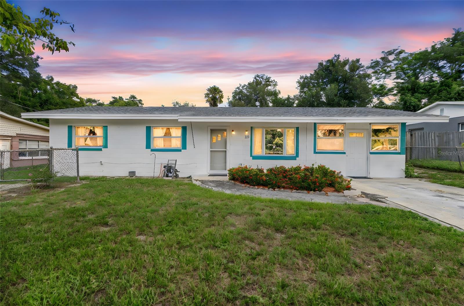 STOP THE SCROLL! This solid BLOCK home under 200k is packed with big ticket upgrades- NEW ROOF July 2025, NEW HVAC 2023, NEW WATER HEATER 2022, upgraded WINDOWS & ELECTRICAL PANEL- this home gives you peace of mind for years to come. Step inside to a bright living room with neutral paint, ceiling fan, large picture window, and storm door that lets in natural light and a view of the front yard.
A charming rounded entryway leads to the kitchen, where you'll find hardwood cabinets, nice counter tops, and an oversized upgraded window overlooking the massive backyard.
A versatile bonus room off the kitchen includes a half bath and can serve as extra living space, dining, an office, or an additional bedroom.
The primary bedroom, originally two rooms, is now one large suite- ideal for a bedroom with office or nursery space, but could be converted back to two rooms if desired. An inside laundry room adds everyday convenience.
Outside the spacious backyard is perfect for entertaining with a gazebo, shed, and beautiful landscaping featuring Crape Myrtles & Blue Plumbago (Butterflies included!).
ALL OF THIS JUST 3 MINUTES FROM STESTON UNIVERSITY, 5 minutes to the award winning downtown DeLand, close to shopping and dining, and just off 92 for a straight shot to Daytona Beach!