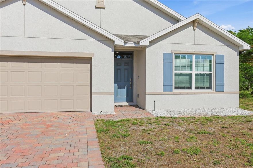 Welcome to affordable Florida living in the highly desirable Deep Creek community! Built in 2021 and situated on nearly a quarter-acre lot, this newer 4-bedroom, 2-bath home offers the perfect opportunity to create your dream home. Step inside to find a functional split-bedroom floor plan with spacious living areas designed for everyday comfort and easy entertaining. The open-concept kitchen features gorgeous quartz countertops, stainless steel appliances, a large closet pantry, breakfast bar seating, and flows seamlessly into the dining and living spaces. The inside laundry room includes the washer and dryer for added convenience. Hurricane shutters are also included for peace of mind during storm season. Enjoy the benefits of living in Deep Creek with LOW HOA fees of only $210 annually, minimal deed restrictions, NO CDD fees, and the property is in a X flood zone. Enjoy the Southwest Florida lifestyle with boating, fishing, nature parks, golf courses, and Gulf Coast beaches all close by. Located just minutes from I-75, this Deep Creek home offers convenient access to Sarasota, Fort Myers, and historic downtown Punta Gorda. Nearby highlights include Sunseeker Resort Charlotte Harbor, CoolToday Park — Spring Training home of the Atlanta Braves — and Charlotte Sports Park, home of Tampa Bay Rays Spring Training. Don’t miss your opportunity to make this wonderful town your hometown!