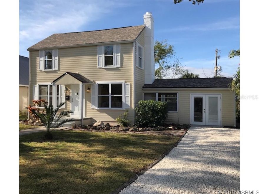 LOCATION! LOCATION! RARE OPPORTUNITY to develop MIXED-USE historic home and large buildable lot in the heart of downtown New Smyrna Beach. Great investment as residential-commercial hybrid space for B & B, apartments, office, retail or medical. Plenty of parking on street, driveway or alley access to back yard.This lovely property is within a few blocks of Florida Hospital and Downtown Canal Street east of U.S. 1 between the North and South Causeway with easy, fast access to the beach, intra-coastal, SR 44 and I-95.  Solid construction with a brand new shingle roof.  Just steps away to the restaurants and shops along historic Canal Street. Beautiful hardwood floors, fireplace, large eat-in kitchen, vintage staircase and curb appeal all add to the character and charm of this unique property. ;Water: City