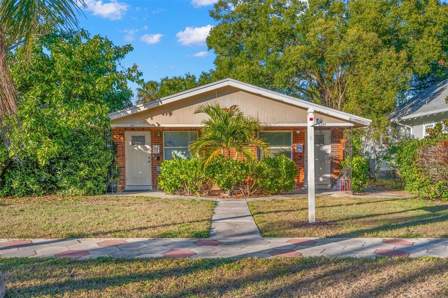 Prime investment opportunity in the highly desirable Old Northeast neighborhood of St. Petersburg. Located at 209 12th Ave N, this well-positioned quadplex features four rentable units, all currently occupied, providing immediate income for the next owner. The property is situated just minutes from vibrant downtown St. Pete, waterfront parks, shopping, dining, and cultural attractions. Nestled on a quiet, tree-lined street, this classic Old Northeast location continues to attract strong tenant demand.  Ideal for 1031 exchange buyers seeking a seamless transition into a stabilized, income-producing asset, as well as portfolio investors looking to expand holdings in a proven rental market. With consistent occupancy and a premier location in one of St. Petersburg’s most sought-after neighborhoods, this property offers long-term appreciation potential and reliable cash flow.