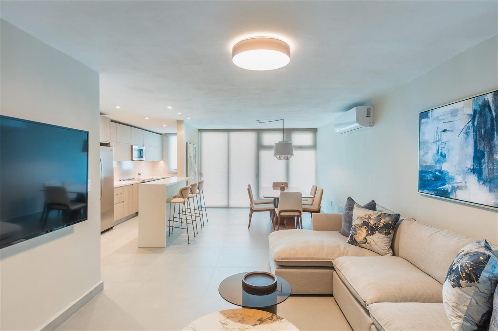 SOLEMARE CONDOMINIUM, Isla Verde // This stylishly furnished apartment offers 1,335 square feet of elegant living space with three bedrooms, two full bathrooms, a spacious living-dining area, balcony, and two parking spaces. The unit is rented fully furnished, with nearly new appliances and furniture. Located in Solemare, the newest gated development in Isla Verde, this resort-style community features top-tier amenities including a pool with sundecks, fitness center, playground, and an outdoor kitchen ideal for entertaining. Residents enjoy peace of mind with 24/7 security, a full backup power generator, and a water cistern. Solemare is located in the Isla Verde sector, home to one of Puerto Rico’s most celebrated beaches, recognized by USA Today as the world’s best urban beach and proudly holding the Blue Flag distinction for over 15 consecutive years. With easy access to Baldorioty de Castro Avenue and Teodoro Moscoso Bridge, Solemare is just five minutes from the airport, Isla Verde Beach, renowned hotels like the Fairmont El San Juan, and a wide array of restaurants. Built in 2023, the community comprises three stories and 78 units. Book your showing appointment today.