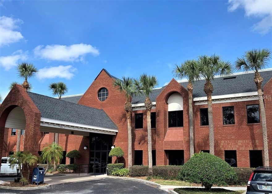 NEWLY UPDATED! New vinyl plank flooring, paint, and LED flat panel lighting just installed. Upscale space suitable for medical or professional office. Located in the prestigious Lake Mary City Centre, right next door to the square with lots of restaurants and shops. Office is in excellent condition with reception area, 5 offices, large conference room, restroom and kitchenette. Beautiful classic brick building with new roof in 2016. Brick interior, wood paneling and 2-story marble foyer. Plenty of parking. Public transportation available for your clients or employees. Easy walk to the Sunrail Station. See attached floorplan.