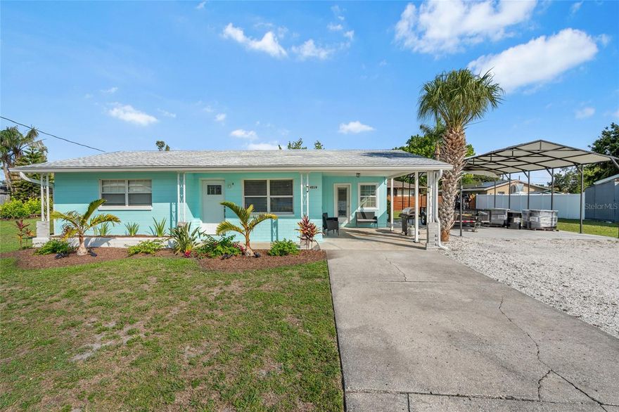 Fantastic opportunity in Central Sarasota! Amazing home to move into and could make as a great investment as well! 2 beds and 1 bath with a bonus room that could be utilized as an additional bedroom, office, extra living space, den, etc. Sitting on a double lot, it offers the unique chance to divide and develop, maximizing income opportunities or you could utilize the extra space as is and have a beautiful oversized yard. No HOA and no Deed Restrictions. Carport attached to the home and an additional carport with concrete pad that could be utilized for boat storage, RV, vehicles, trailers, etc. The roof was recently coated and the mini split A/C system was put in within the last year throughout the home! Close proximity to schools, dining, shopping and a short drive to Downtown Sarasota and the beautiful white sandy beaches! Don't miss out on this prime property ready for its new owner! **This property qualifies for a 1-Point Lender paid, full term, rate buy down if using preferred lender. Inquire for more details.**