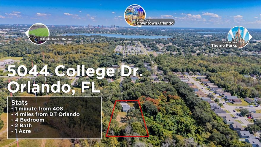 Gorgeously Renovated Home on Nearly 1 Acre – No HOA – Endless Possibilities!
Have you heard? This is a total gem! It’s rare to find a property with .95 acres of land and a beautifully renovated family home in this highly desirable Orlando ZIP code!
From the moment you pull into the long- entrance concrete driveway, you’ll fall in love with the flow and setting of this home. Perfectly positioned in the center of a large lot, it’s surrounded by mature Florida trees and lush open space—ideal for outdoor fun, pets, gardening, or future expansion.
Relax and unwind on your private outdoor deck, perfect for barbecues, family gatherings, or quiet evenings watching the sunset as birds chirp in the background. The peaceful setting gives you the best of both worlds—close to Downtown Orlando, yet tucked away from the city hustle. You’re just minutes from SR-408, SR-50, Valencia College West Campus, Downtown Campus, Amazon Distribution Center, Universal Studios, and the new H-Mart Plaza.
Inside, this home flows perfectly for family living. The spacious living room easily fits a large sectional and big-screen TV, with natural light pouring in and views of the backyard space . The open-concept kitchen and dining area invite connection and laughter, creating a true “family-vibe” layout. Expansive Cabinets wrapped around the gorgeous Kitchen. 
The primary suite is impressively large, offering a tranquil retreat with a gorgeous en-suite bathroom. The additional bedrooms are oversized and versatile—perfect for guests, or a home office.
With no HOA restrictions, you have total freedom! Add a mother-in-law suite (ADU), build your dream Florida swimming pool, or create your own private compound. There’s ample space to park work trucks, RVs, boats, or utility vehicles, or even enjoy hobbies like automotive projects on your own land. NO REAR NEIGHBORS! 
 Property Highlights:
• 4 Bedrooms | 2 Bathrooms
• Renovated Interior with Open Floor Plan
• Spacious Living Room & Huge Master Suite
• Private Deck with Sunset Views
• Concrete Driveway | .95 Acre Lot
• Park RVs, Boats, or Work Vehicles
• No HOA – Build, Expand, or Customize Freely
• Close to Downtown Orlando, Colleges, & Major Highways
• Endless Opportunities for Growth or Investment. 
 Need Financing? We Can help! Lots of Gorgeous Land to Live and Play.
 No Trespassing. Private Property