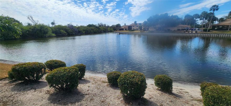 Excellent opportunity to own a 2 bed 2 bath condo in the sought after community of WOODLAKE.  With three sides of the building along the water, there is a nice view from your lania and a seawall all around.  Located in the heart of the Jacaranda area of Venice, this unit is just a hop, skip, and a jump  (within a 15 minute drive) away from restaurants, shopping, golfing, and beautiful beaches. Tenant in place has a very good rental history with current owner. community pool and hot tub are near the front for easy convenience and a camara by the front entrance helps you feel safer and provides a little security.  Schedule an appointment to see this one today before its SOLD!