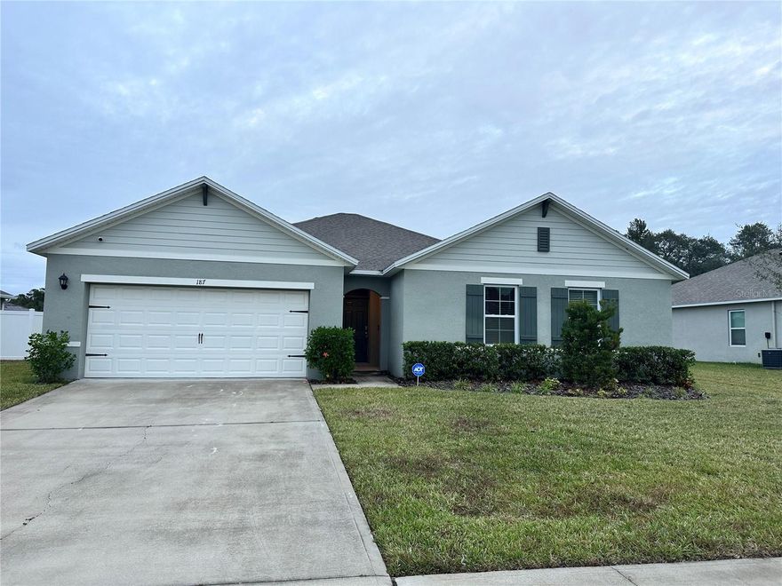 4 Bedroom 2 bath home with 2 car garage in Jacobs Landing off Marsh Rd. This home has plenty of room and a nice view overlooking the pond. Conveniently located for quick access to International Speedway Blvd, shopping and restaurants. Lawn care is included with the rent.