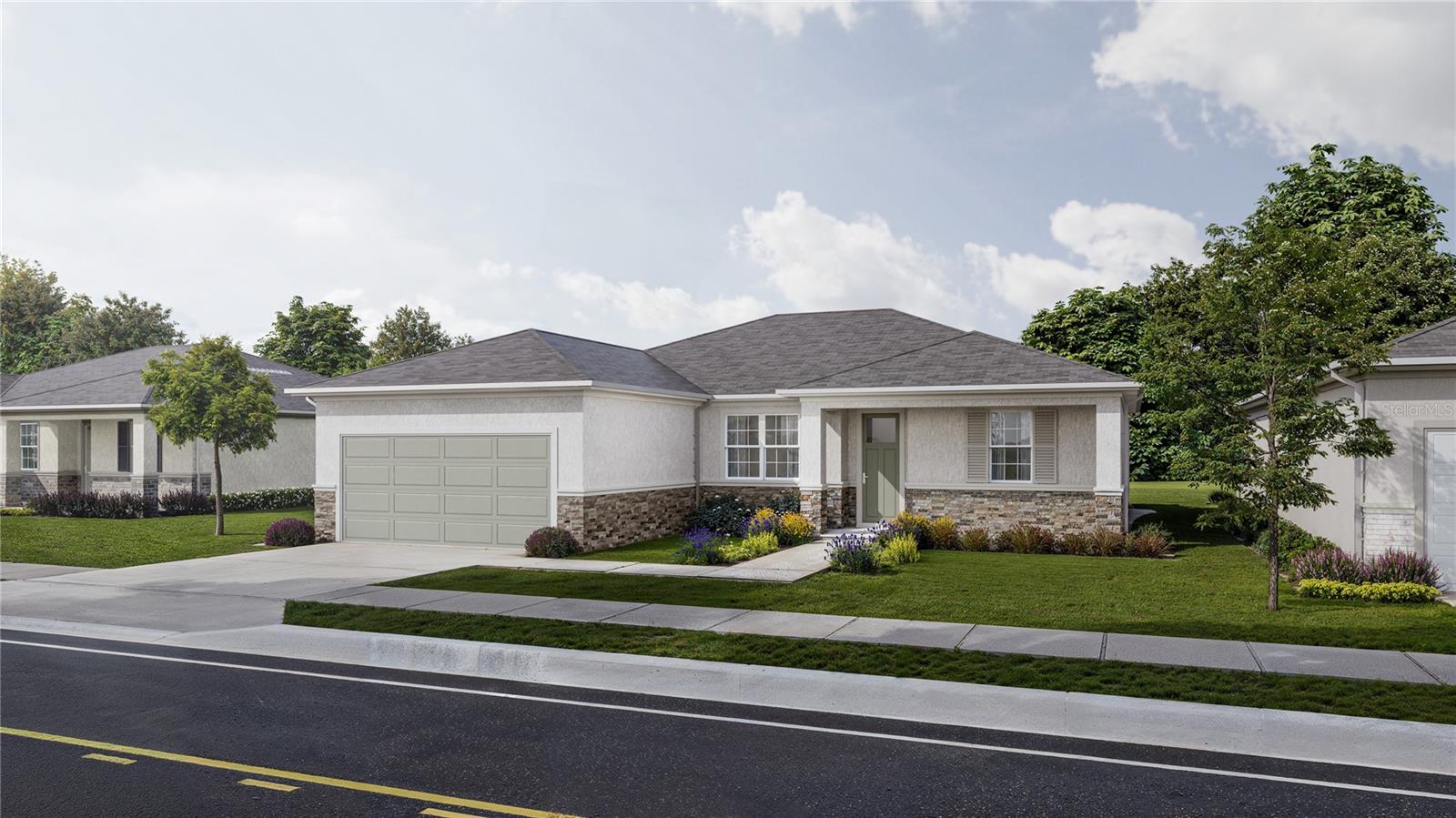 Under Construction. Resibuilt Homes is offering a 4.99% fixed rate with seller contribution to closing costs too! A new construction home with city water and septic in North Port and no HOA! Great location! You have a corner lot on a cul de sac street, so you won't have a lot of traffic. This affordable new home is almost ready for you and is just the one you've been looking for—and with city water! This home has a great layout with an open and versatile floor plan. The home features 4 bedrooms, 2 full bathrooms, a formal dining room, a living room, an open kitchen, and a 2-car garage with 1,810 square feet of living space. The living space is well utilized with high ceilings and lots of windows for natural light. The interior features will give you the quality and luxury you were looking for in your new home. This home has a split layout with the Primary suite on one end and the guest bedrooms on the other. The primary bedroom has a coffered ceiling and large windows that bring in natural light, a tray ceiling and large windows. Plus, you can enjoy a resort-style bathroom with a separate tub and walk in shower with tiled walls and tile shower floor with glass enclosure. There is also double vanity, and a large walk-in closet. The living room has large windows and several LED lights to provide plenty of light and the room also has access to the covered lanai. The living room is open to the kitchen, where you'll find a huge center island with extra seating for those casual meals. The kitchen features stainless steel appliances, Shaker-style cabinets with crown molding and 42" upper cabinets, decorative cabinet pulls, subway tile backsplash and granite countertops. The dining room is at the front of the home, with nice size windows providing even more natural light. The home includes luxury vinyl flooring throughout the main living area and wet areas for durability and comfort. You'll love these floors—easy to maintain and a trending design element in new homes. Other features include the same beautiful shaker-style cabinets with hardware and granite countertops in the bathrooms, 5 inch baseboards, garage door opener, whole house gutters, R38 insulation, a 16 SEER AC unit and more. Take advantage of the seller's incentive when purchasing this home or check out any of our other homes under construction. We have a variety of locations and color schemes for you to choose from. Interest rate and seller contributions are offered to qualified buyers with the preferred lenders.