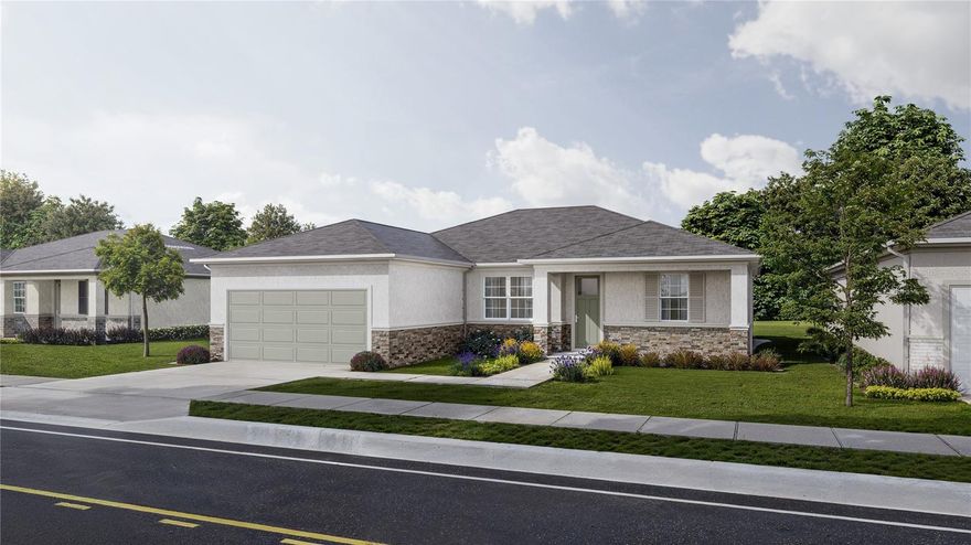 Under Construction. Resibuilt Homes is offering a 4.99% fixed rate with seller contribution to closing costs too! A new construction home with city water and septic in North Port and no HOA! Great location! You have a corner lot on a cul de sac street, so you won't have a lot of traffic. This affordable new home is almost ready for you and is just the one you've been looking for—and with city water! This home has a great layout with an open and versatile floor plan. The home features 4 bedrooms, 2 full bathrooms, a formal dining room, a living room, an open kitchen, and a 2-car garage with 1,810 square feet of living space. The living space is well utilized with high ceilings and lots of windows for natural light. The interior features will give you the quality and luxury you were looking for in your new home. This home has a split layout with the Primary suite on one end and the guest bedrooms on the other. The primary bedroom has a coffered ceiling and large windows that bring in natural light, a tray ceiling and large windows. Plus, you can enjoy a resort-style bathroom with a nice size walk in shower with tiled walls to the ceiling and tile shower floor with glass enclosure. There is also double vanity, and a large walk-in closet. The living room has large windows and several LED lights to provide plenty of light and the room also has access to the covered lanai. The living room is open to the kitchen, where you'll find a huge center island with extra seating for those casual meals. The kitchen features stainless steel appliances, Shaker-style cabinets with crown molding and 42" upper cabinets, decorative cabinet pulls, subway tile backsplash and granite countertops. The dining room is at the front of the home, with nice size windows providing even more natural light. The home includes luxury vinyl flooring throughout the main living area and wet areas for durability and comfort. You'll love these floors—easy to maintain and a trending design element in new homes. Other features include the same beautiful shaker-style cabinets with hardware and granite countertops in the bathrooms, 5 inch baseboards, garage door opener, whole house gutters, R38 insulation, a 16 SEER AC unit and more. Take advantage of the seller's incentive when purchasing this home or check out any of our other homes under construction. We have a variety of locations and color schemes for you to choose from. Interest rate and seller contributions are offered to qualified buyers with the preferred lenders.