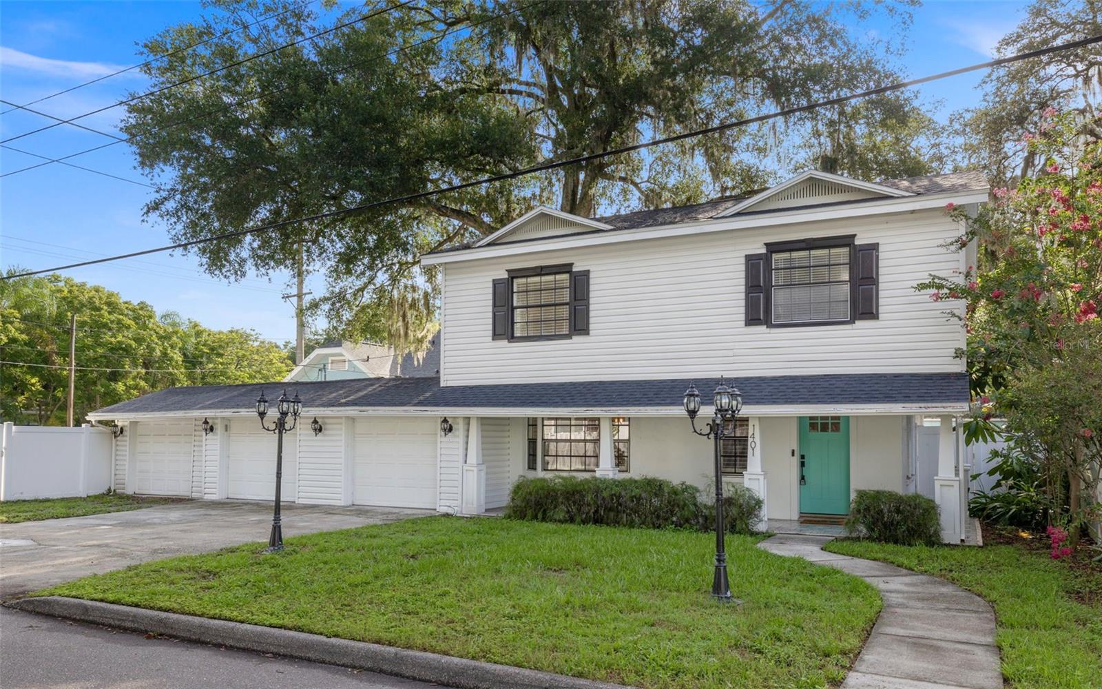 Welcome to this enchanting two-story gem nestled on a spacious corner lot in the heart of the cherished historic neighborhood of Hampton Terrace. Boasting 3 bedrooms, 2 bathrooms, and 1821 sqft of living space, this home effortlessly combines modern comforts with timeless character. This home offers classic architecture and elegant design elements that exude the rich history of the neighborhood. Spread out comfortably across two levels of living space, offering ample room for relaxation and entertaining. Large windows throughout the home allow natural light to flood the interior, creating a warm and inviting ambiance.
The main level features a welcoming living and dining area, perfect for spending quality time with family and friends, as well as guest bedroom and bath. Upstairs, you'll find an additional guest bedroom and your very own oasis of a primary bedroom and ensuite, offering peaceful retreats for restful nights, as well as a loft space perfect for an office or workout area. The generously sized corner lot provides endless possibilities for outdoor enjoyment, from creating a charming garden to hosting delightful gatherings. Nestled in a historic neighborhood, this home is surrounded by tree-lined streets, amazing restaurants, and picturesque landmarks. Enjoy a sense of community and charm, while being just a short distance from modern conveniences and urban amenities. Commuters will appreciate easy access to major highway, making daily travels a breeze.
This captivating two-story residence with its historic charm, modern amenities, and prime corner lot location is a rare find in today's market. Whether you're a first time home buyer or simply seeking for a new place to call home in a vibrant neighborhood, this property promises to captivate your heart and offer a truly exceptional living experience. Don't miss the opportunity to make this delightful home your own! Schedule a showing today and let your dreams of a perfect home come true.
New plumbing to the city/sewer line (2022) Stainless Steel Appliances (2021/2022) All new exterior paint (2022) Brand new 6' PVC privacy fence with permitting (2022) Fully renovated guest bath (2022) New roof (2021) Fresh exterior paint (2022) Newly paved back patio