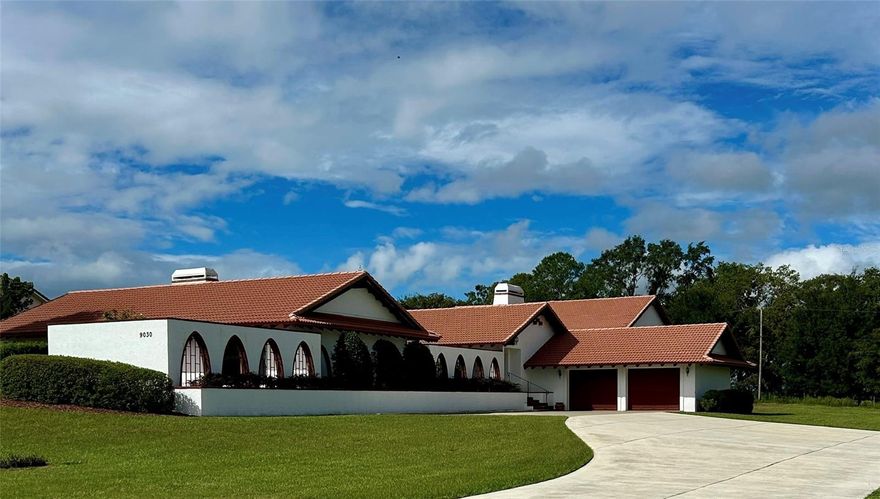 Very elegant, spacious and unique Spanish style home with large hangar in a great Airpark!  Pilots will love this property located in the highly desirable Leeward Air Ranch.  A lovely courtyard surrounded by impressive archways and a fountain lead you to the double front doors. The home has a living room and separate family room, both with decorative stone fireplaces.  Beautiful arched openings separate the kitchen, family and dining rooms. Kitchen has built in oven and gas range, Corian counters and lots of cabinet storage.  There are 4 spacious bedrooms and 2.5 baths in the house.  The 2 car attached garage has it's own 1/2 bath and 2 large storage closets. The hangar is 50 x 60 with a 54' wide by 10 foot high opening.  There is an air conditioned office space and extra storage in the hangar.  Taxi from your home to the reinforced turf lighted 6000' x 165' grass strip.  Many activities await the new owner including fly in events, weekly fly outs from warbirds to float planes to gliders.  Other activities include holiday parties and pot lucks at the Red Barn Community Center, bingo, bunco, book club, yoga and art. Must be a licensed pilot with an airplane to live in Leeward Air Ranch.