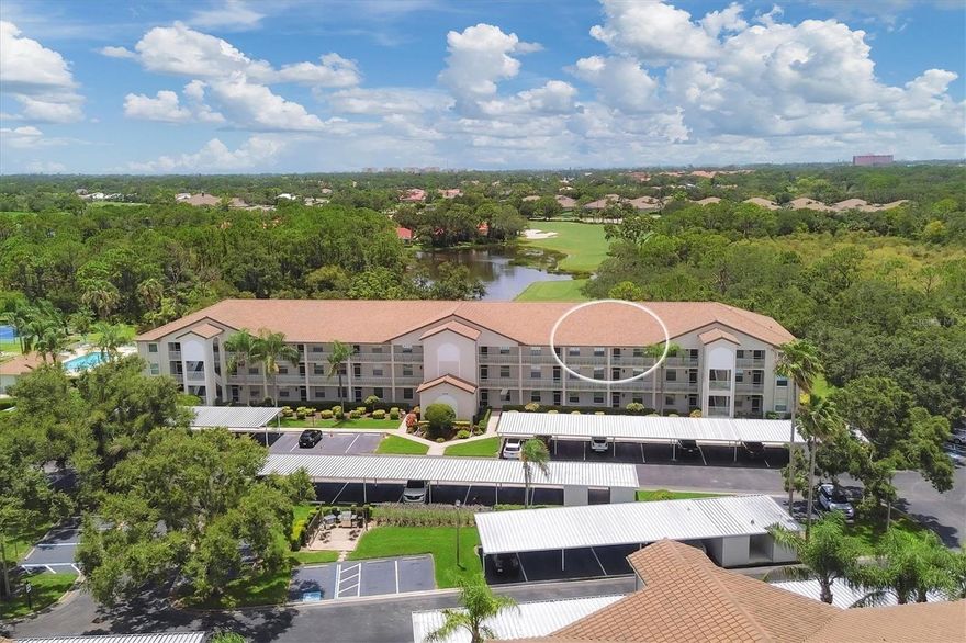 Love sunset views? Love pickleball?  This is the condo for you. 
Enjoy panoramic sunset views and an active Florida lifestyle in this beautifully updated 2-bedroom, 2-bath condo located in the desirable Terraces at Stoneybrook Golf & Country Club. This light-filled residence offers expansive views of the 9th tee box and fairway, large pond, palm trees, mature live oaks, and nightly sunsets.
The kitchen and baths have been updated with granite countertops, white cabinetry, and neutral rectangular tile flooring. Neutral paint tones and fresh interior updates create a bright, move-in-ready space. The kitchen features a dinette area and open breakfast bar to the dining room—ideal for entertaining. The living and dining areas open to sliding glass doors to the screened lanai, perfect for morning coffee or evening sunsets while enjoying golf course views.
The spacious primary suite offers two walk-in closets, lanai access, and serene golf course vistas, along with an ensuite bathroom. The split floorplan has the guest bedroom located at the front of the unit with a nearby full bath.
The Terraces community offers a private pool and tennis/pickleball courts. Residents enjoy full access to Stoneybrook Golf & Country Club amenities, including an 18-hole championship golf course (recently modernized), tennis, fitness center, pro shop, restaurant, bar, and bocce ball. Seller has paid the golf course modernization assessment in full—saving the buyer over $6,000.
Conveniently located adjacent to the Legacy Trail and just minutes from Nokomis Beach, Siesta Key Beach, shopping, dining, and entertainment. Buy a condo anywhere, buy a lifestyle in Stoneybrook.