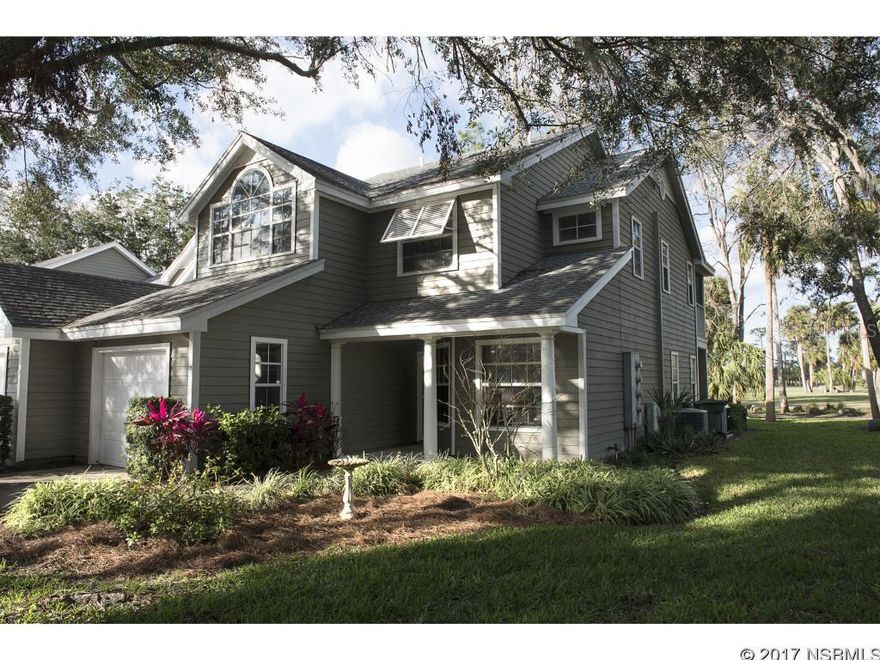 GOLFERS PARADISE WITH MORNING SUNRISE.  THIS BEAUTIFUL SPACIOUS TOWNHOME IS LOCATED ON THE 9TH HOLE OF DAYTONA BEACH GOLF COURSE.  FULLY FURNISHED 3 BED, 2.5 BATH HOME WITH CATHEDRAL CEILING, WOOD FLOORING IN DINING ROOM AND OFFICE/DEN, TWO SCREENED PORCHS WITH AN ELECTRIC GRILL DOWNSTAIRS AND BEAUTIFUL VIEWS FROM THE MASTER BEDROOM BALCONY.  ENJOY THE PEACE AND TRANQUILITY OF THIS SMALL ASSOCIATION WITH ONLY 24 HOMES, SITUATED WITHIN CLOSE PROXIMITY TO ALL THAT DAYTONA BEACH HAS TO OFFER.  PETS WELCOME. ;Water: City