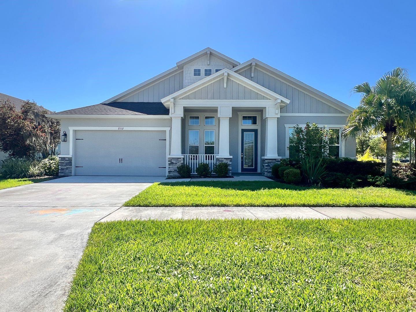 Welcome home to this gorgeous ICI model home located in Asturia with lake views! This custom built one story home sits on a waterfront lot and offers an open floor plan with 4 bedrooms, 3 full bathrooms and 3 car tandem garage. The home features tons of upgrades including 12ft ceilings, ceramic plank tile throughout the main living areas, crown molding, tray ceilings, upgraded lighting, and much more! The kitchen boasts 42 inch cabinets, granite countertops, stainless steel appliances, huge center island, convection microwave and oven, separate gas cooktop, and walk-in pantry. Bedroom one and two are located just beyond the entry, bedroom 3 can be utilized as in-law suite, it is in a private section of the home and has its own full bathroom. The spacious master bedroom has a peaceful water view with a custom designed ceiling and Double doors lead to the spa-like master suite with a dual vanity, oversized standup shower, and California style walk-in closet. Triple sliders off of the family room take you to the beautiful covered patio overlooking the picturesque lake with an outdoor kitchen, the perfect space for entertaining and relaxing! Energy efficient construction and a two car garage! Asturia offers a resort style community pool and playground. Great Location! Located close to the Veterans Expressway making for an easy commute to Tampa International Airport, Downtown Tampa and Florida's award-winning beaches. Top rated schools, shopping and dining nearby! Pets accepted on a case-by-case basis; owner must approve. Pet Screening required for approved pets. Lease admin of $150 due at move-in. Application Required for all persons 18 years and older, Minimum qualifications include credit score of 600 or better, verifiable gross monthly income of at least 3x the amount of monthly rent, no evictions or landlord tenant collections, and stable rental history required. HOA Approval Required. Any HOA application fee must be paid by tenant.