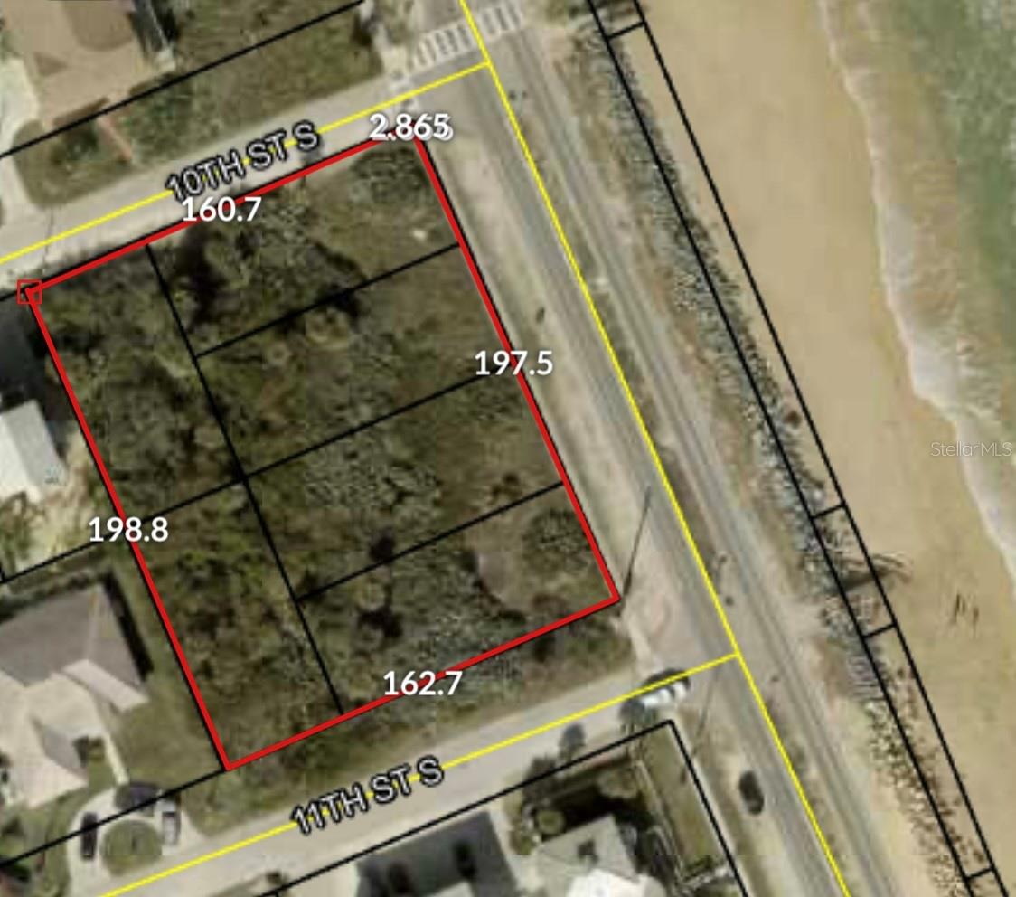 Wow! One of the last remaining commercial oceanfront properties in Flagler Beach. Only 10 blocks south of the newly built Margaritaville Hotel. This property is zoned commercial and is .75 acres. It is divided into 6 separate lots which can be also be rezoned for residential purposes. The beach in front of this property has been recently restored and is absolutely beautiful and blissfully quiet. Taxes are shown are for one individual lot.