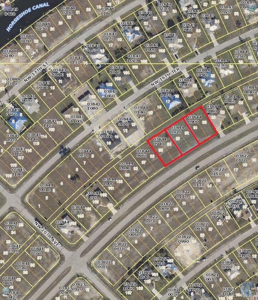 BUILDER OR INVESTOR OPPORTUNITY! 3 Parcels in 1 Sale. This LARGE .70 ACRES LOT is being sold as ONE LARGE LOT that has the opportunity for 3 POTENTIAL LOTS! Great investment property!  Build your DREAM HOME ON ONE LARGE LOT OR 3 HOMES. Whether you desire one large lot or three smaller accessible lots, your choice! Not only does this location offer access to the sunny outdoors, but it additionally serves up a short drive to restaurants, Entertainment, Golf and the best shopping that Cape Coral, Fort Myers, and Naples have to offer! This opportunity will not last long, make an offer today! EACH BUYER IS RESPONSIBLE FOR DOING YOUR OWN HOMEWORK ON ALL THE FACTS AND FIGURES ON VACANT LAND.