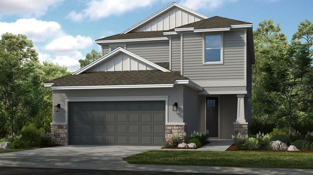Under Construction. What's Special: High Ceilings | Tray Ceiling | Covered Lanai. New Construction – November Completion! Built by Taylor Morrison, America’s Most Trusted Homebuilder. Welcome to the Santa Rosa at 1017 Ladyfish Trail in The Waters at Center Lake Ranch. This new home is thoughtfully designed and blends style and functionality for effortless living. Step into the welcoming foyer, where the laundry room sits to one side and the garage entry to the other. At the heart of the home, the kitchen flows seamlessly into the casual dining area and great room, creating an open, connected space perfect for gatherings. Sliding glass doors lead to a covered lanai, ideal for enjoying Florida’s indoor-outdoor lifestyle. The main-level primary suite is tucked at the back of the home and offers a private retreat with a spa-inspired en-suite and a spacious walk-in closet. Upstairs, you’ll find three secondary bedrooms, one with its own en-suite, another full bathroom, and a generous loft for flexible living. The Waters at Center Lake Ranch is part of the master-planned community of Center Lake Ranch, spanning 2,050 acres just south of Lake Nona in Osceola County. Conveniently located along the Narcoossee corridor, this natural gas community offers exceptional value for those seeking new homes in the rapidly growing Medical City area. Residents enjoy a thoughtfully designed, walkable neighborhood with multi-use trails, recreational destinations, and scenic conservation wetlands that enrich everyday living. Additional Highlights Include: Tray ceiling at primary suite and covered lanai. Photos are for representative purposes only. MLS#O6344968