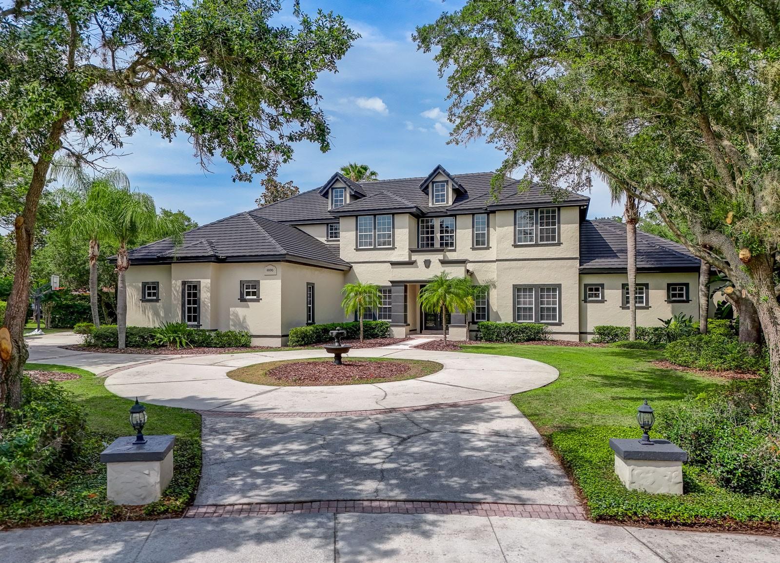 Beautiful 6 bedroom golf front luxury estate on a cul-de-sac in the exclusive Northshore Village of Keenes Pointe. This custom home features gorgeous coffered ceilings, architecture columns, - 2 master suites(one w/an office-one w/a nanny suite), an elevator, and a 4 car garage. The functional floor plan makes entertaining family and friends natural in this spacious home. The gourmet kitchen with stainless steel appliances, granite counters, Sub Zero refrigerator, and food preparation island will make any cook look good!! The over sized family room with voluminous ceilings flows past the fireplace into the game room and bar for easy entertaining or family fun! You can relax beside the tropical pool with a waterfall and slide overlooking the 16th hole. Bedroom Closet Type: Walk-in Closet (Primary Bedroom).