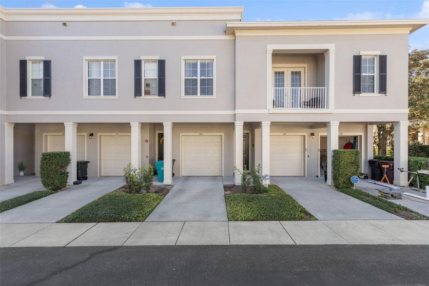 Live in the premier community of Baldwin Park! Conveniently located close to downtown, Winter Park, Audubon Park and easy access to I-4, 408; or use everything you may need right inside Baldwin with shops, restaurants parks and entertainment all within 5 minutes. This two bedroom two bath condo has all you need with attached 1 car garage with extra storage space. Walk up to your second floor unit all on one level, and enjoy your open floorplan with lots of natural light in your open living, dining and kitchen or walk out onto your private balcony. Kitchen features all stainless appliances granite counters and breakfast bar. Rest and relax in your spacious master suite with walk in closet and separate coat closet or take a soak in the ensuite bathrooms garden tub that also features large walk in shower, dual vanities and water closet. Additional second bedroom is just down the hall in this split floorplan, with it's own full bath. You will have access to all of the Baldwin Park resident amenities at Grace Hopper Hall, Crescent Moon Park and Baldwin Park village. With community pool, gym, and with internet service includes as part of your HOA dues. Schedule your showing and make this your new home today!